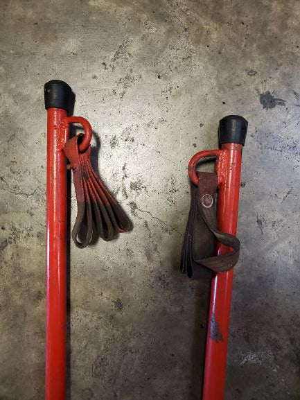 Semi Truck Trailer Loading Winch Pry Bar Red - Set of 2