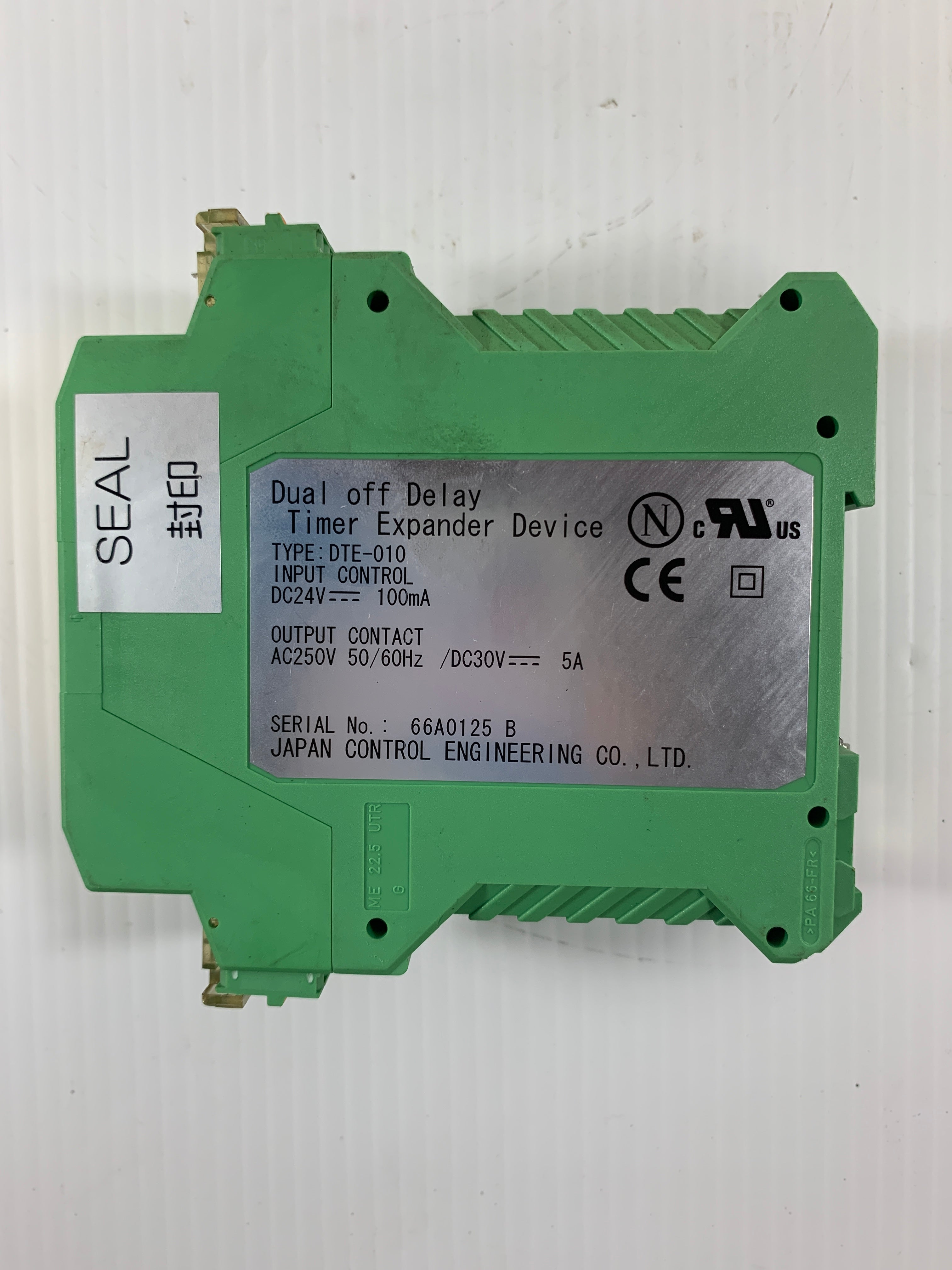 JCE DTE-010 Dual Off Delay Timer Expander Device 24VDC