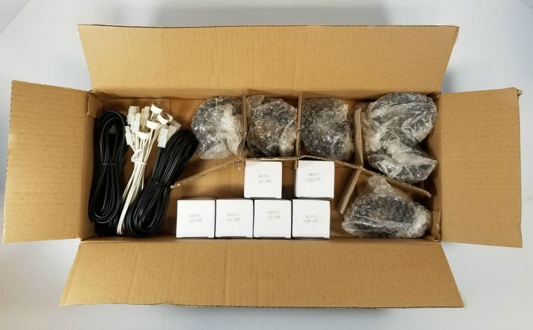 Set of 6 ITC LED 200AEK3 Overhead Lights Black MR16+C 12V 20W Bulbs