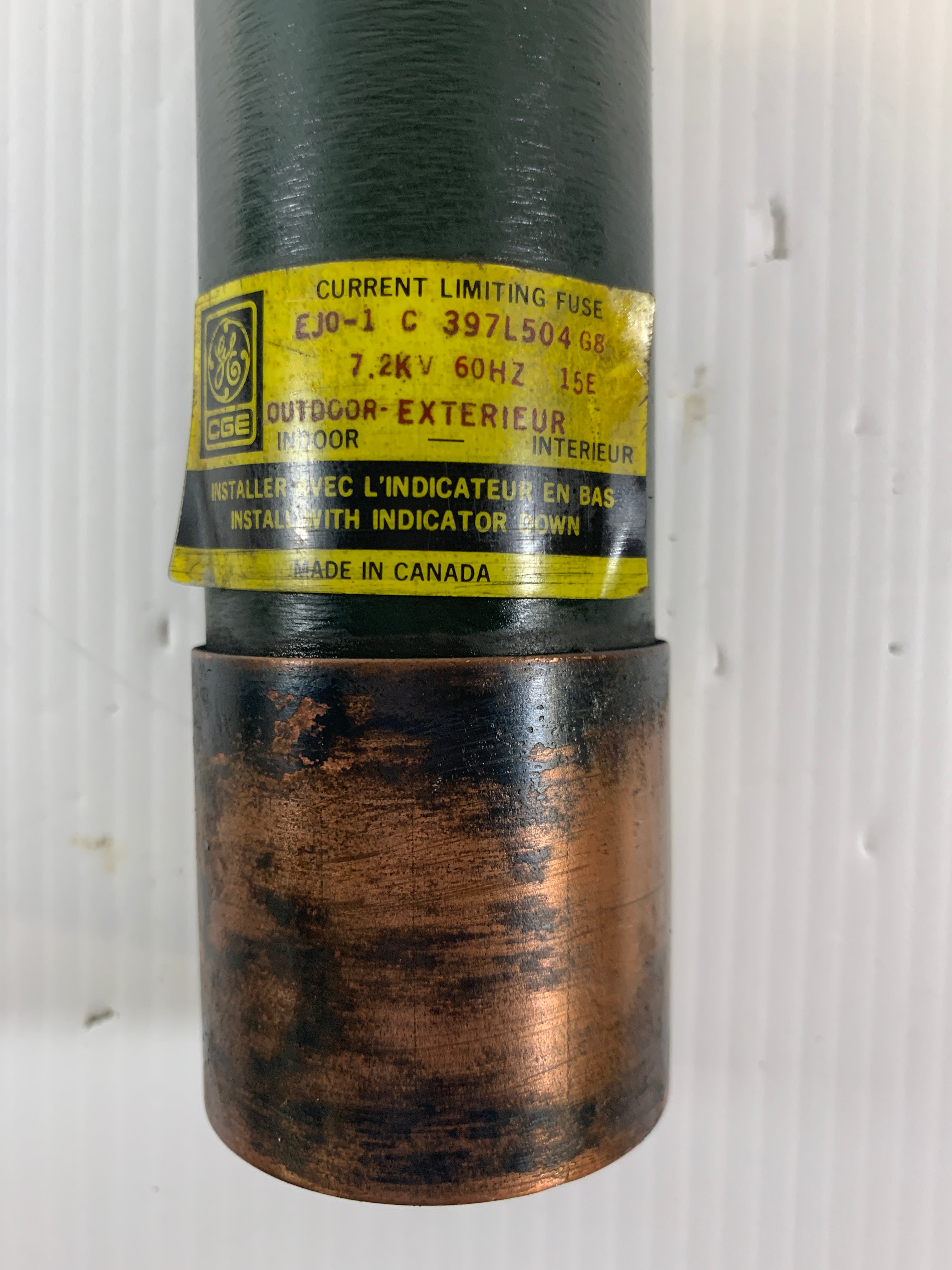 GE EJ0-1 C 397L504 G8 Current Limiting Fuse 7.2kV 15E