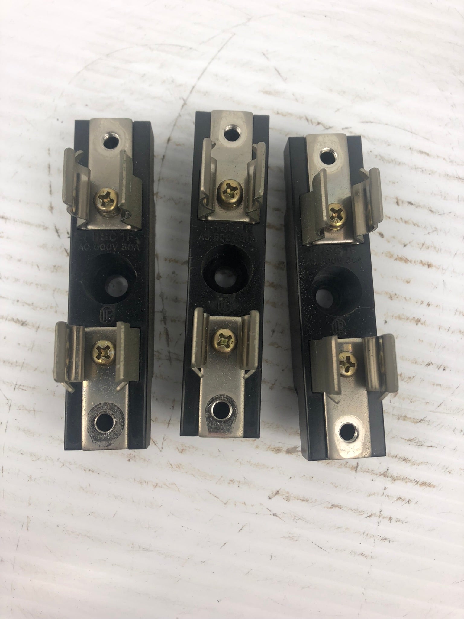 FHSC1F Fuse Holder 500VAC 30A (Lot of 3)
