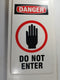 Safety Sign 28957 Danger Do Not Enter A-Frame Standing Floor Sign