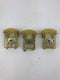 Toyo Keiki Def-54SY-NH-084A Load Meter Gauge Yellow - Lot of 3
