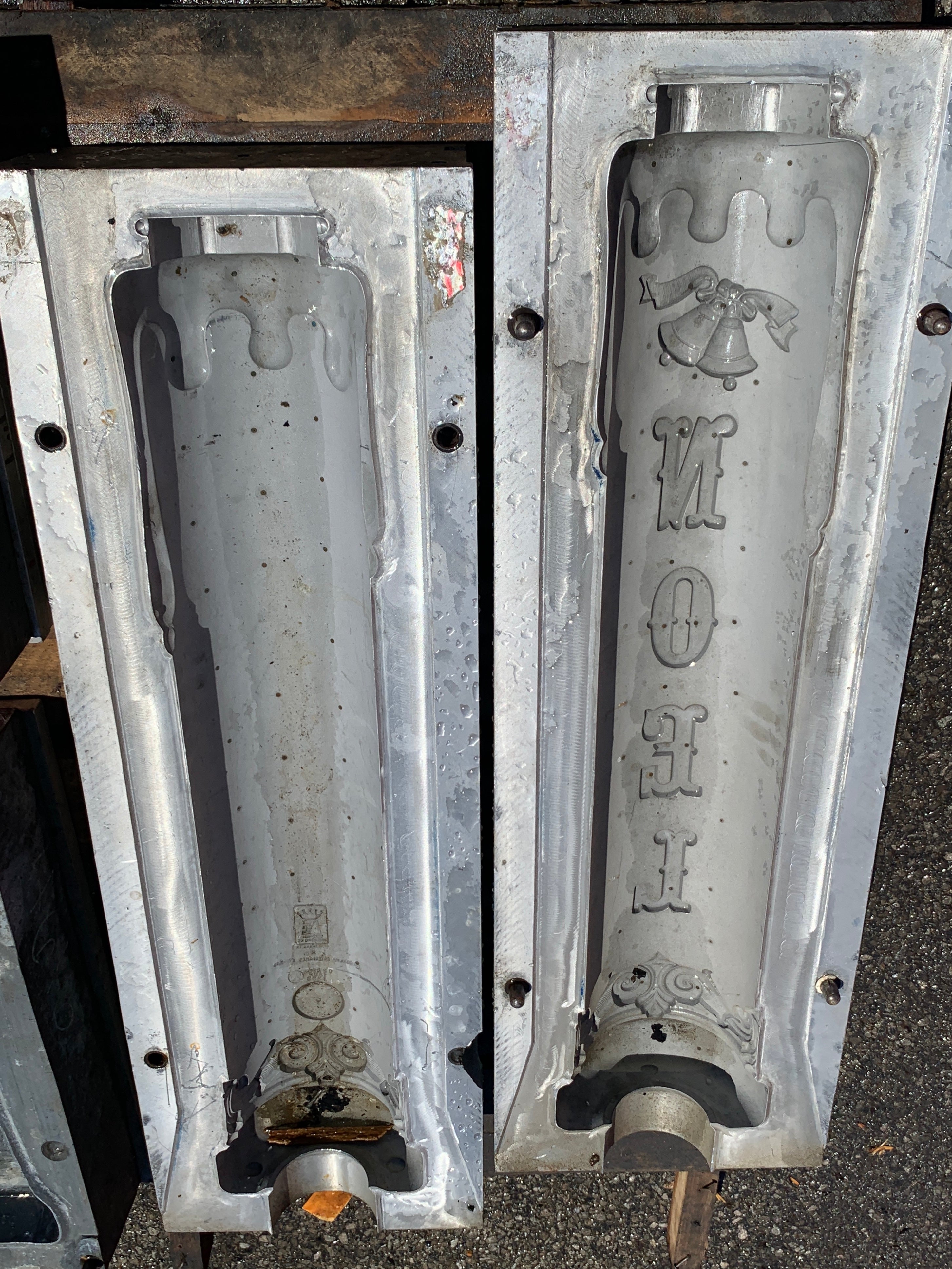 Noel Candle Christmas Blow Mold For Plastic Molds