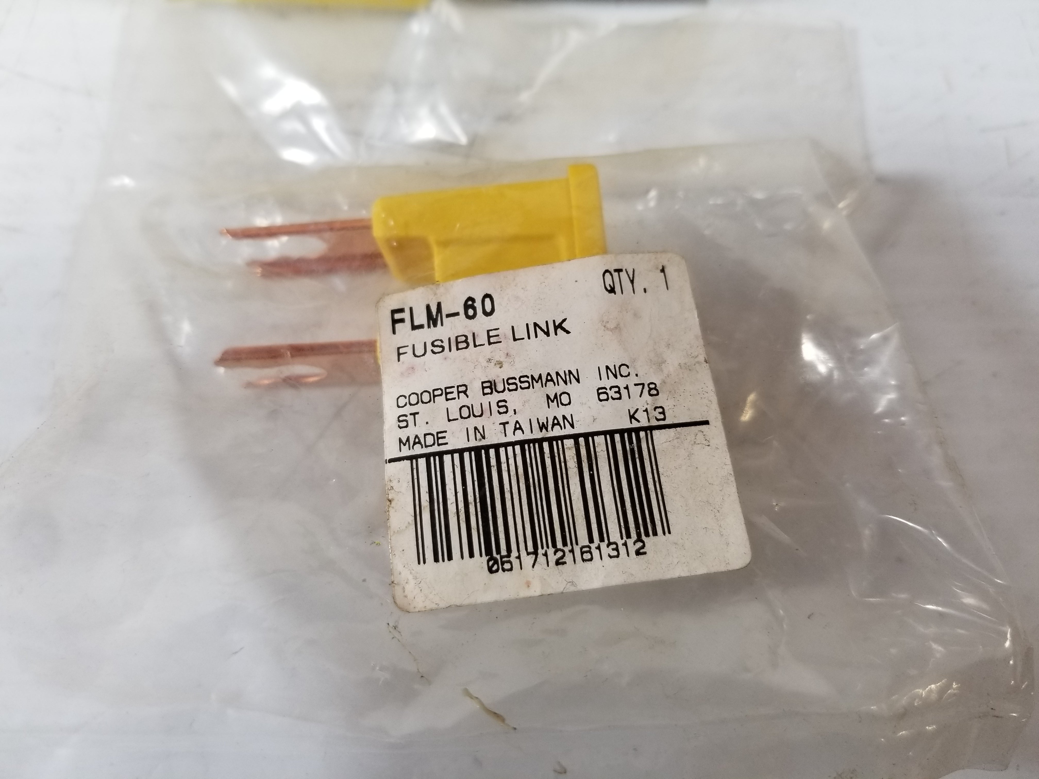 Cooper Bussmann FLM-60 Fusible Link - Lot of 3