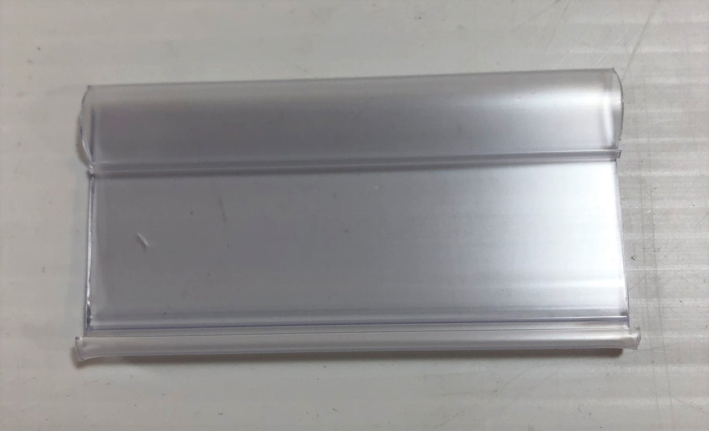 Aigner Snap On Label Holder Clear Plastic 1.25