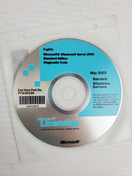Microsoft Windows X09-51879 Server 2003 Standard Edition - Diagnostic Tools