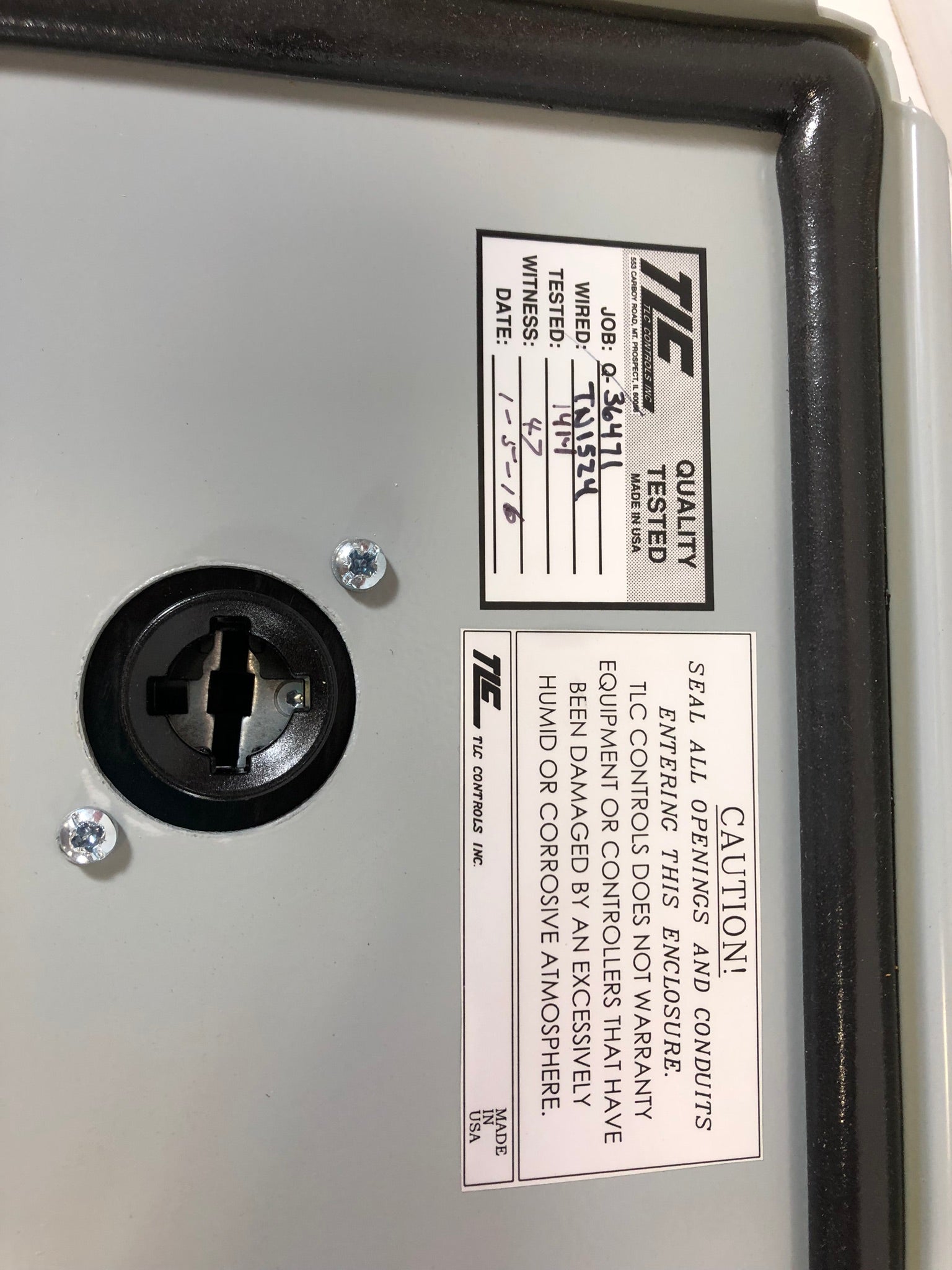 TLC Controls PAL120715TLC Hammond Manufacturing Electrical Cabinet 1414N4PHO6