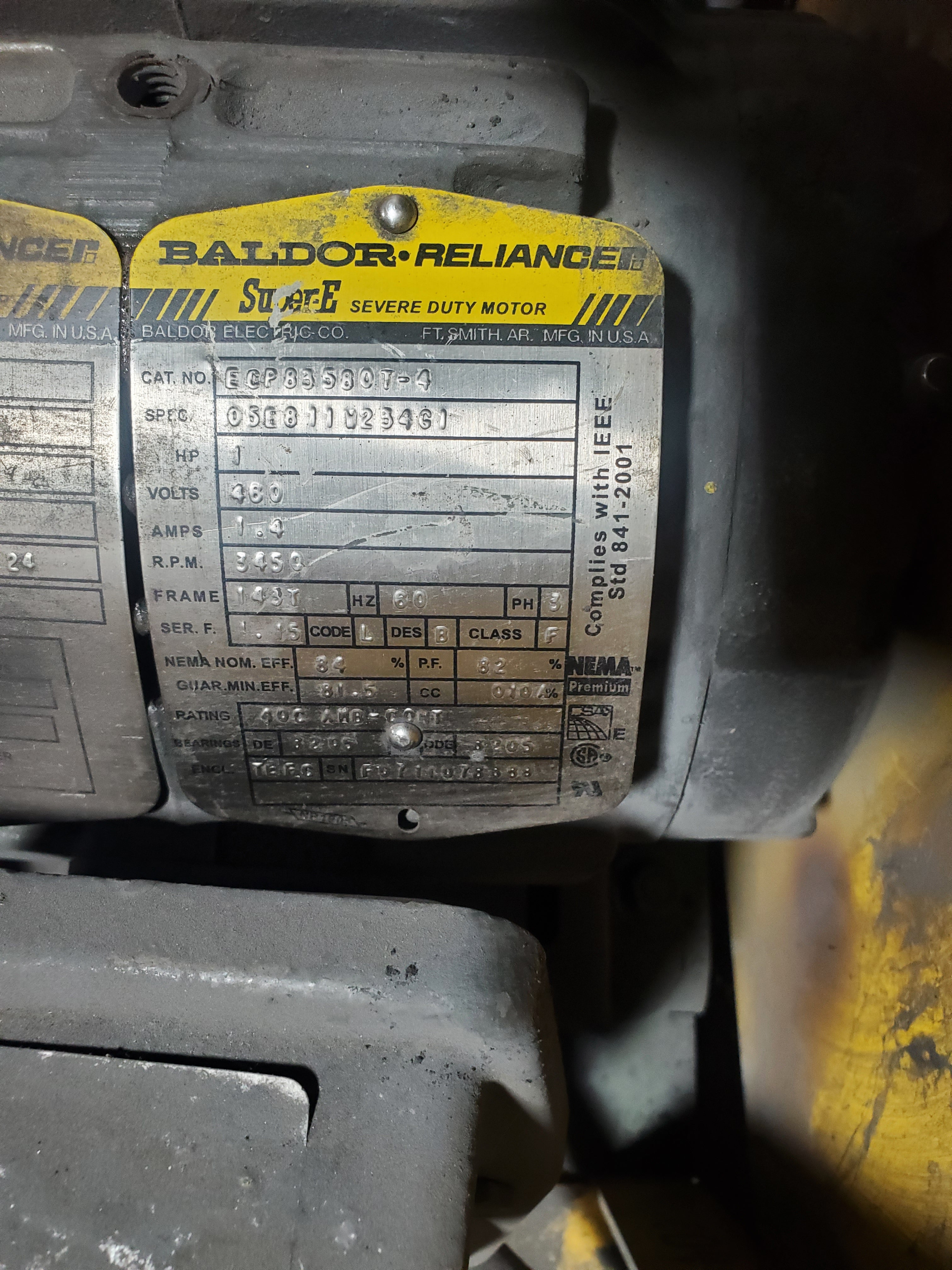 New York Blower Company C04495-100 Compact GI Fan With Baldor Motor C04495 100