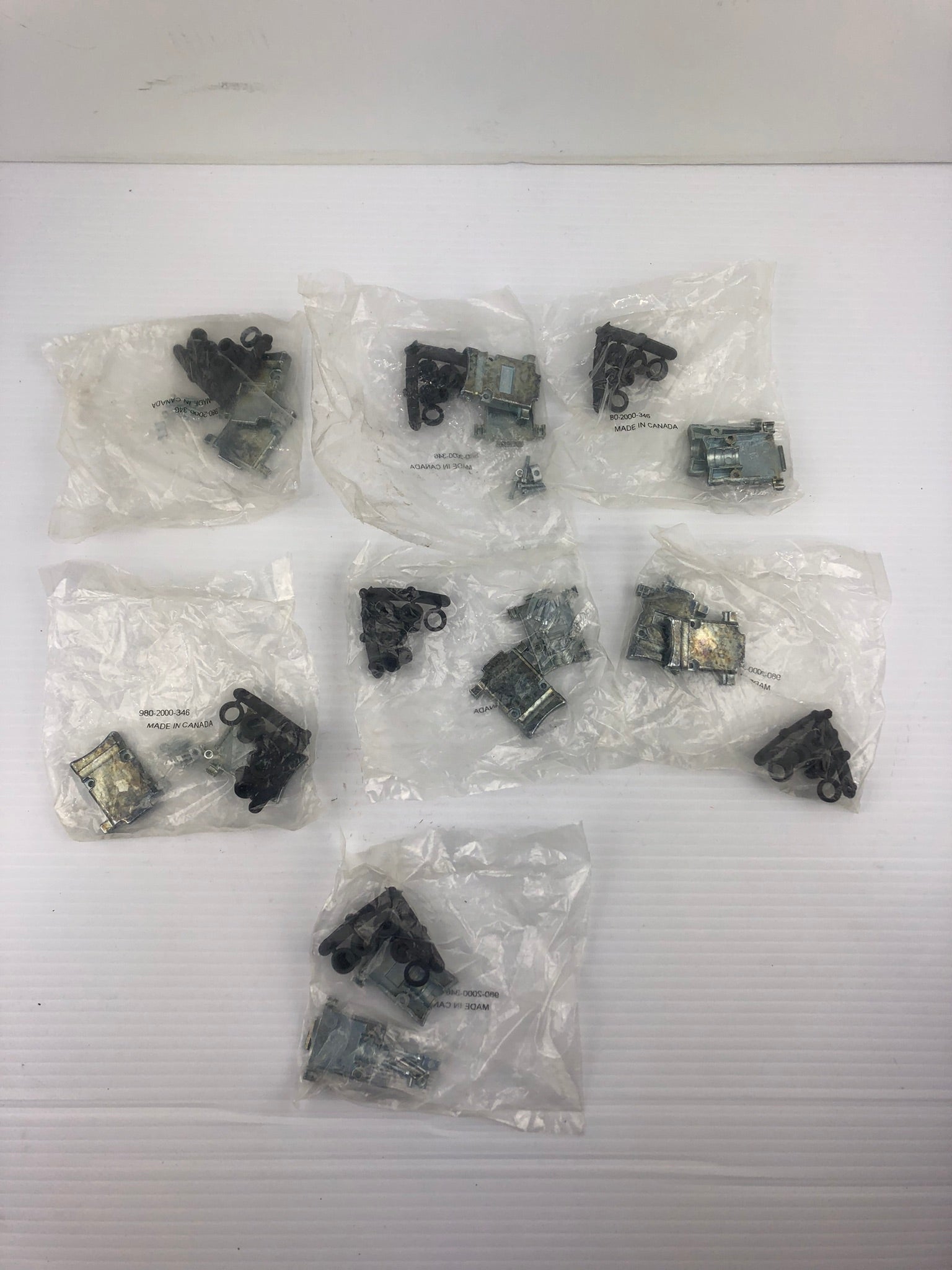 ITT Cannon 980-2000-346 DSUB Metal Diecast Connectors - Lot of 7