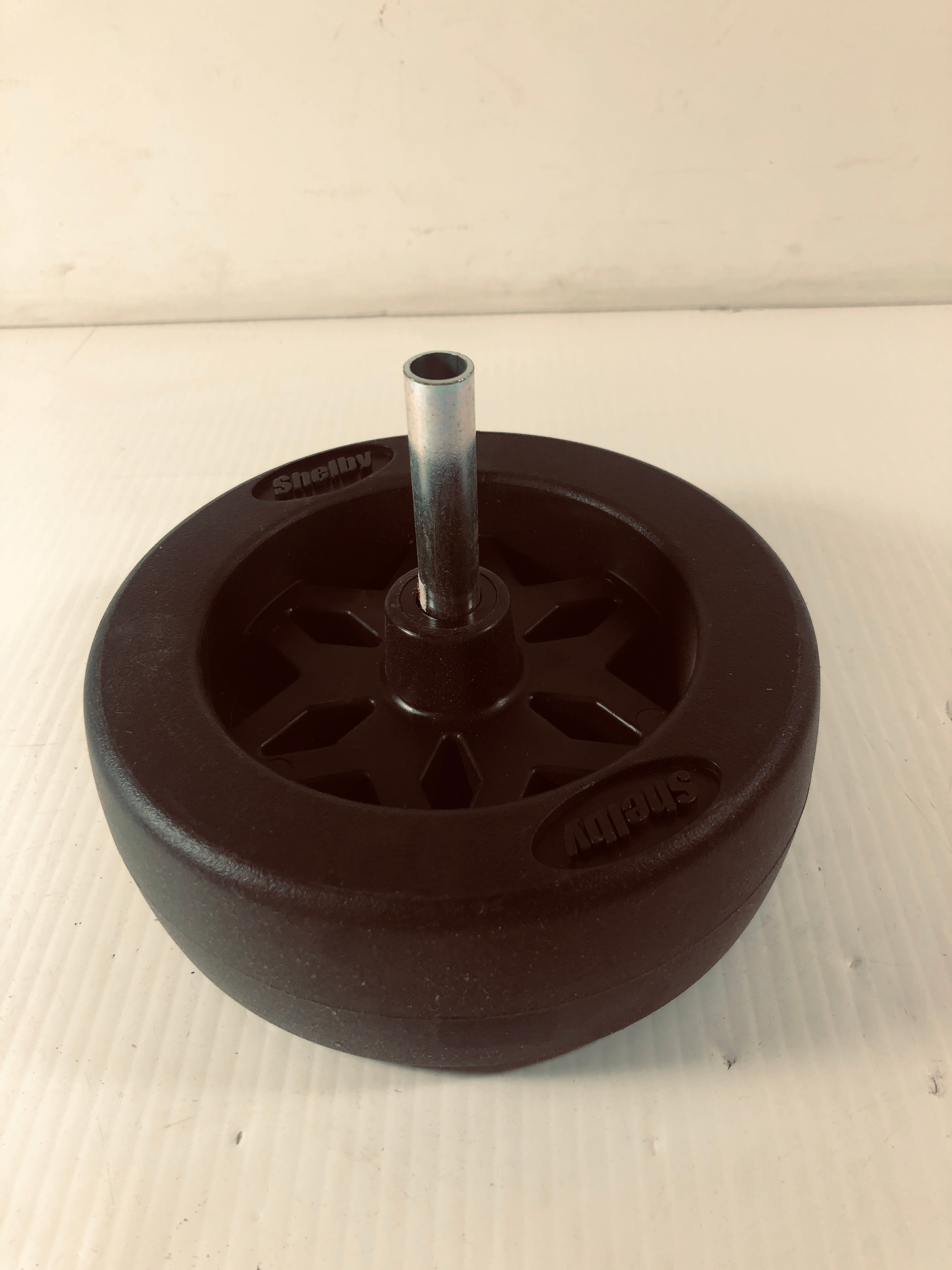 Shelby 6"x2" Plastic Diamond Spoke Trailer Dolly Wheel w/ Axle Bearing 1/2" Bore