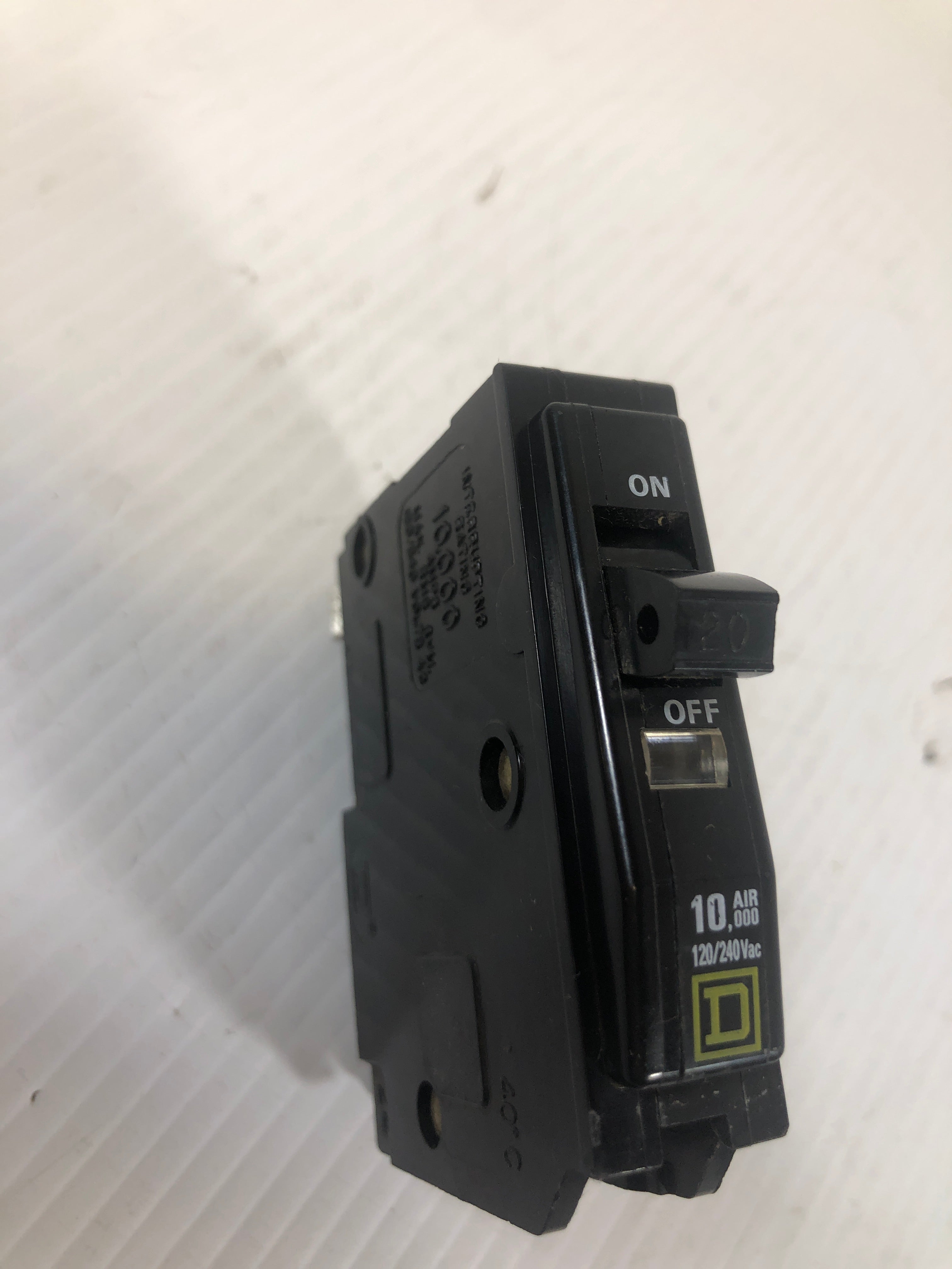 Square D 20 Amp Single Pole Circuit Breaker