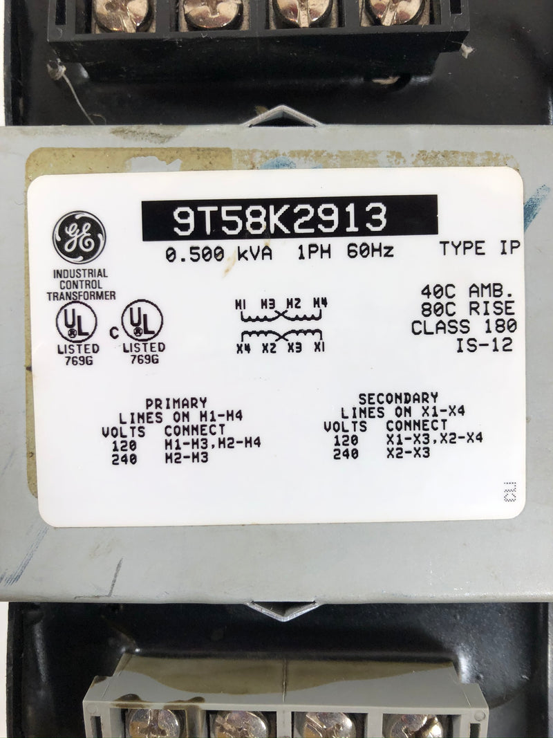 GE 9T58K2913 Transformer 0.5 kVA 1PH 60 Hz