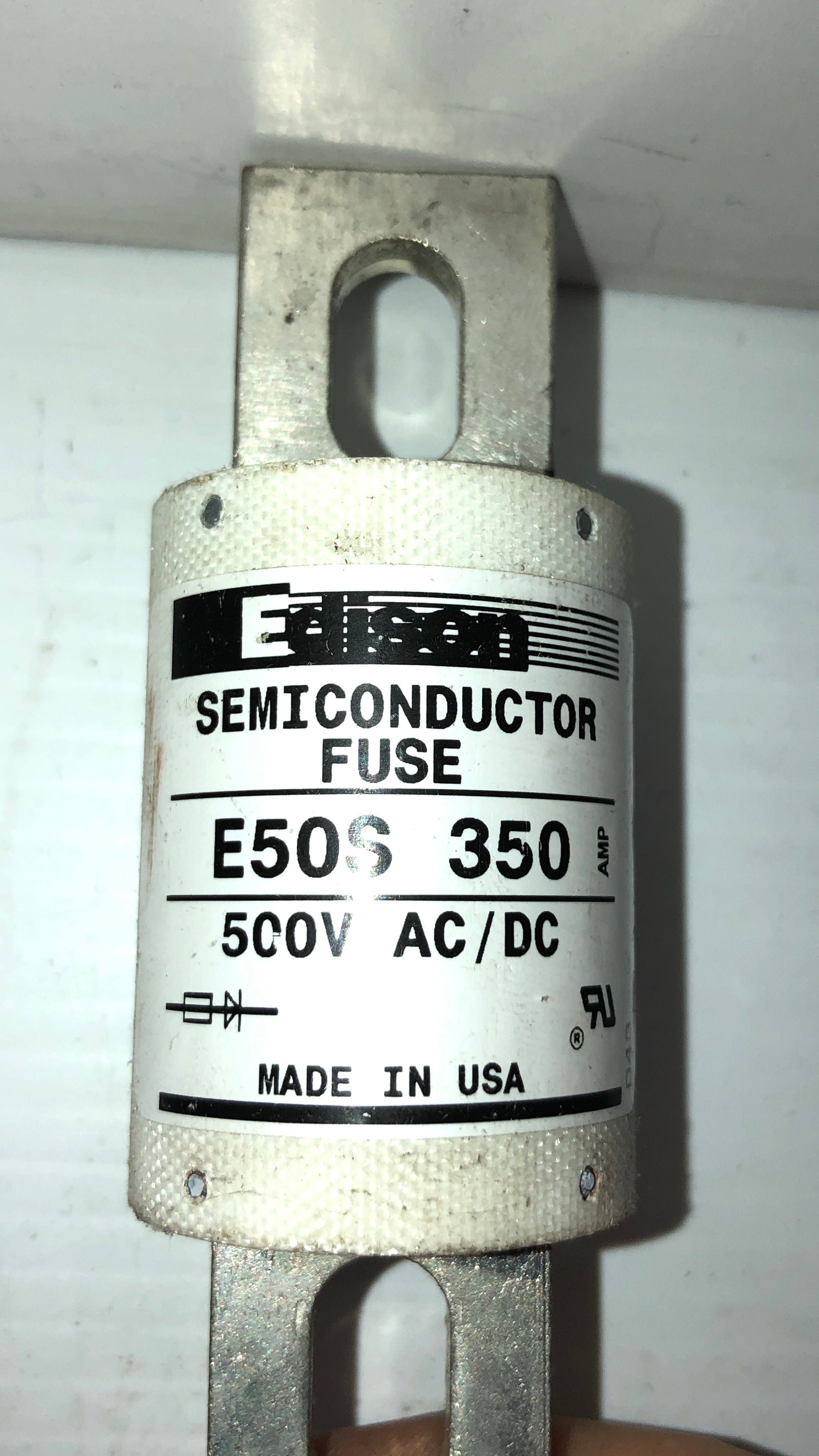 Edison E50S 350 Semiconductor Fuse 500V AC/DC