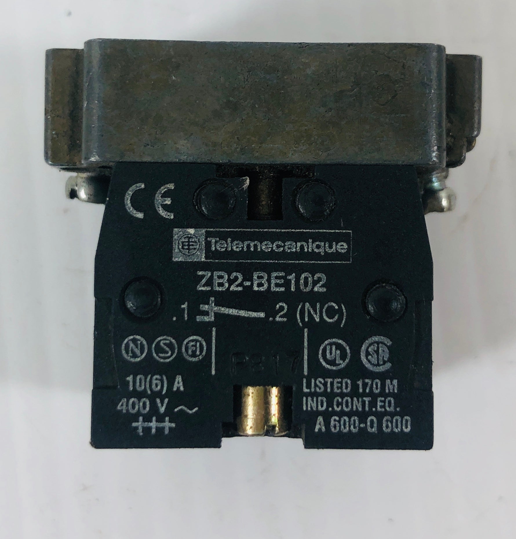 Telemecanique Contact Block (Lot of 2) ZB2-BE102