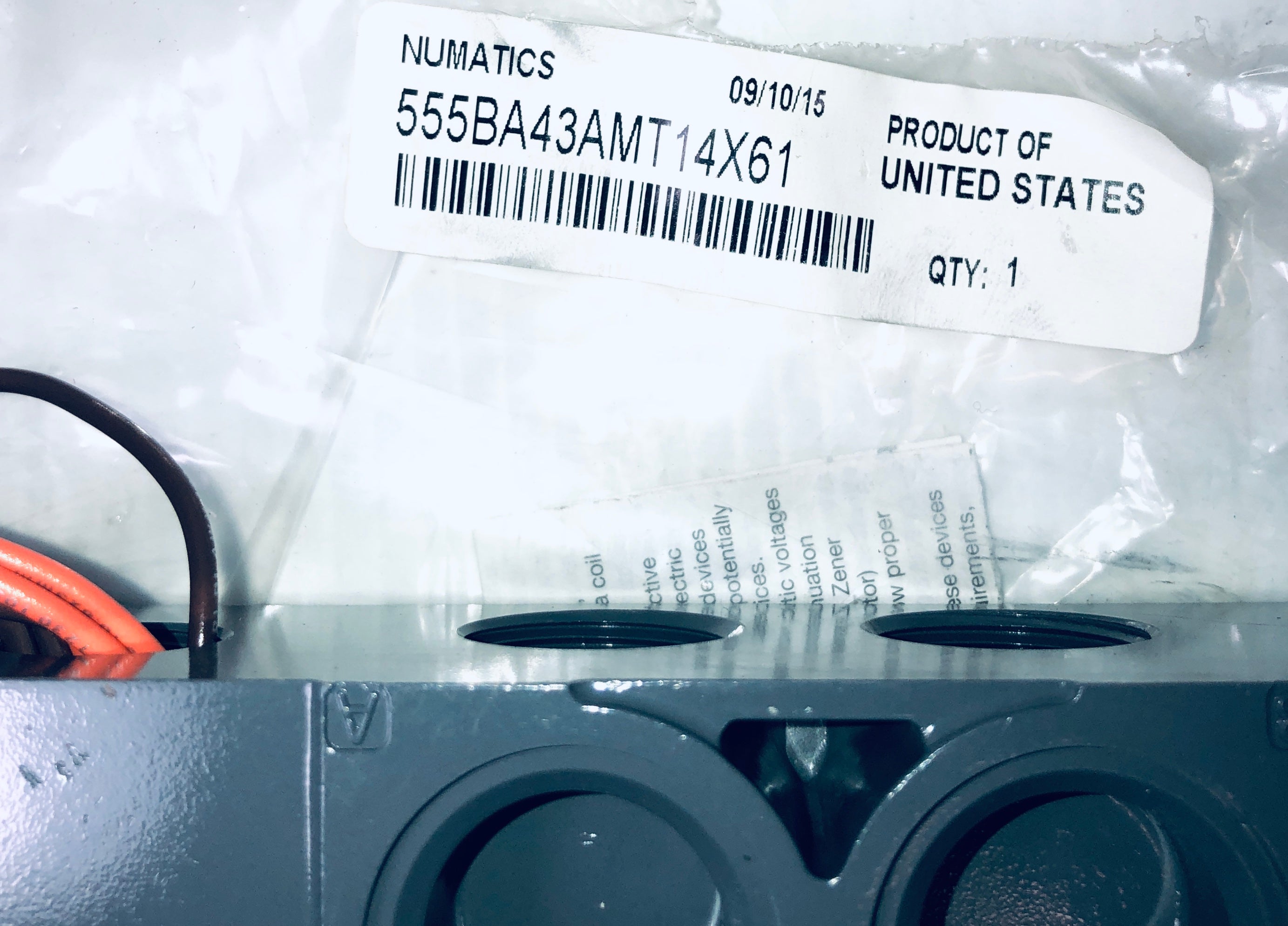 Numatics Solenoid Base Manifold 555BA43AMT14X61