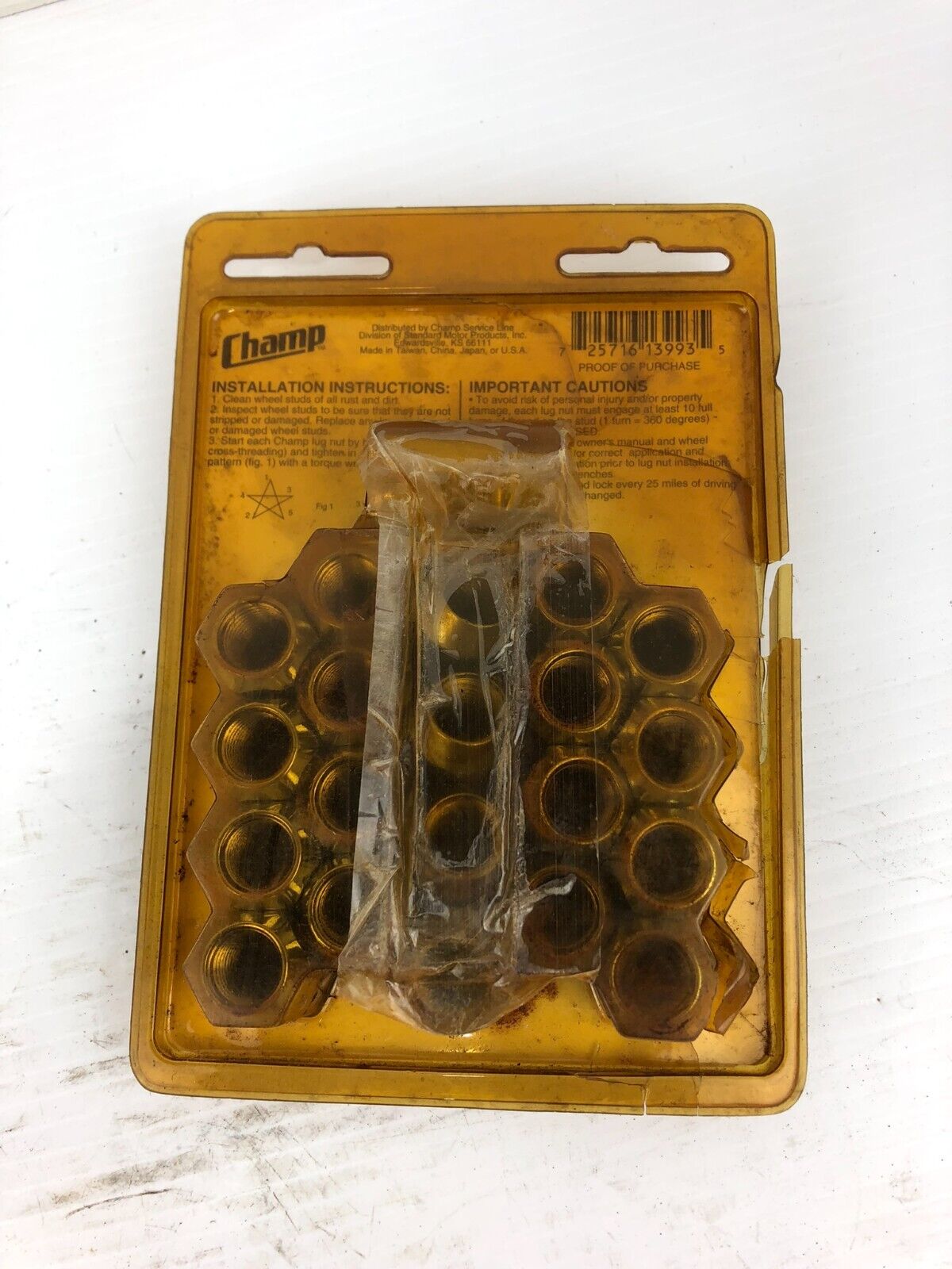 Champ 7-419 Lug-N-Lock Pak Acorn 14mm-1.50