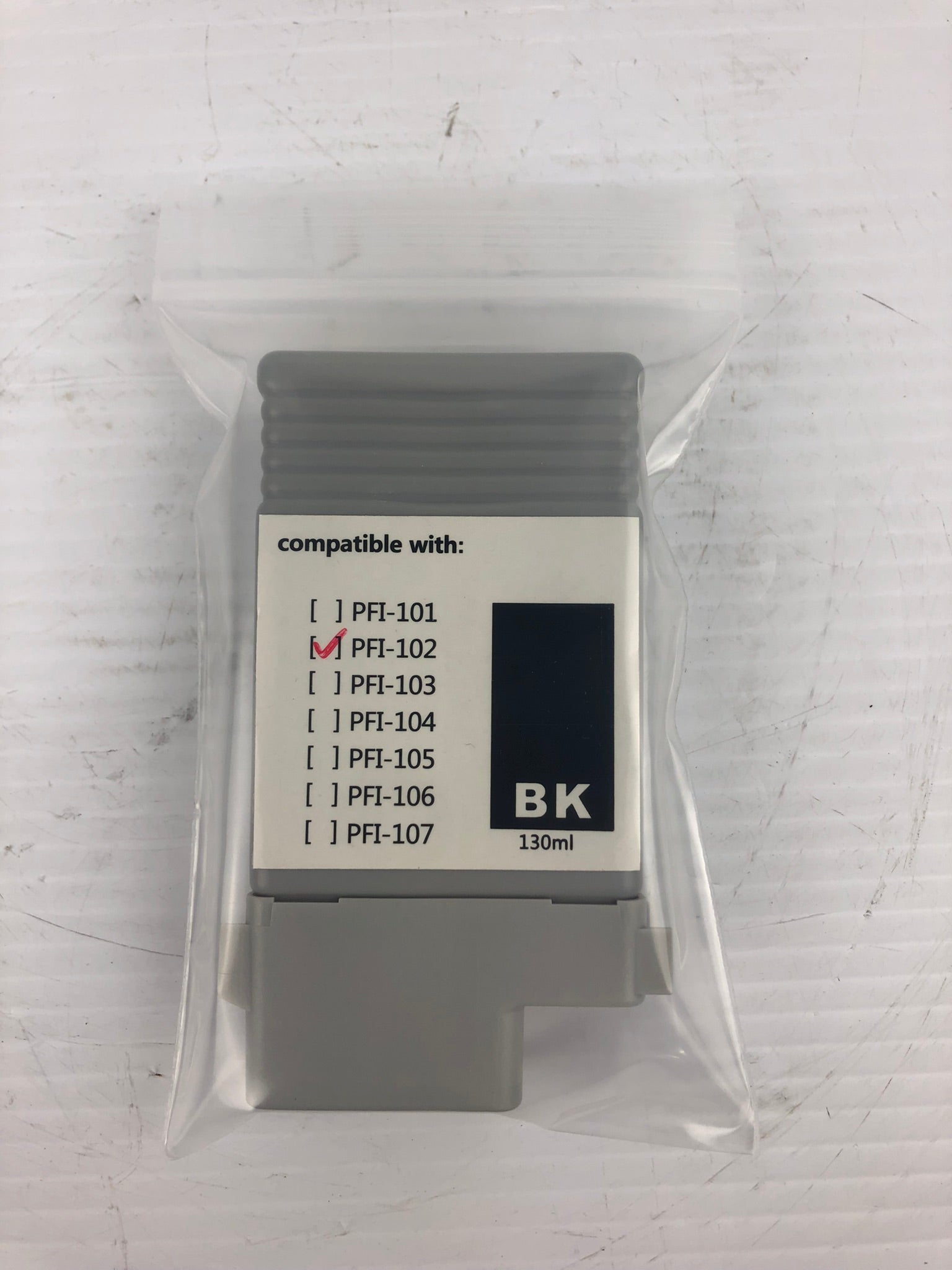 PFI-102BK Ink Cartridge Black for Canon 130ml