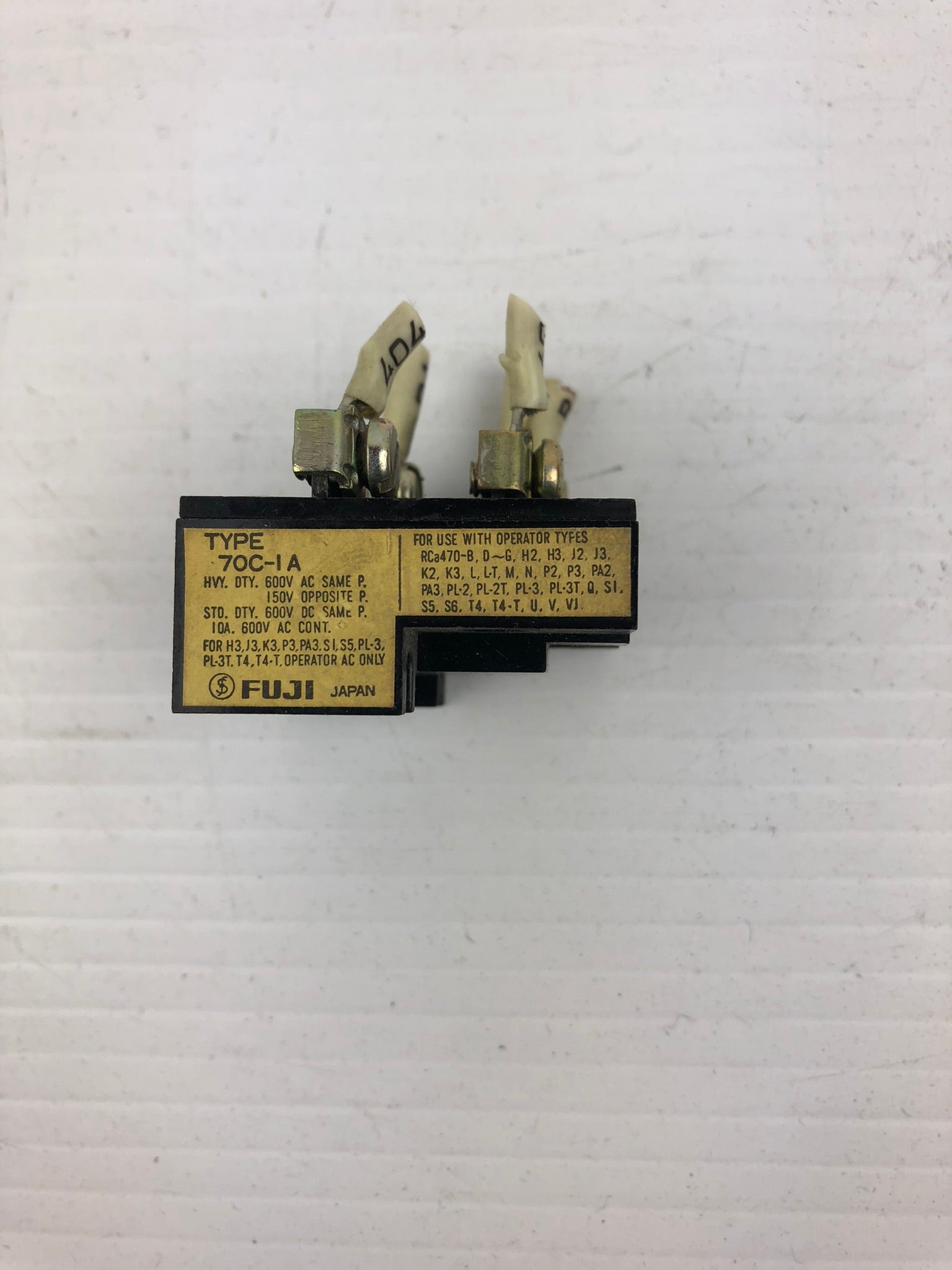 Fuji 70C-IA Switch Block Only 600 VAC