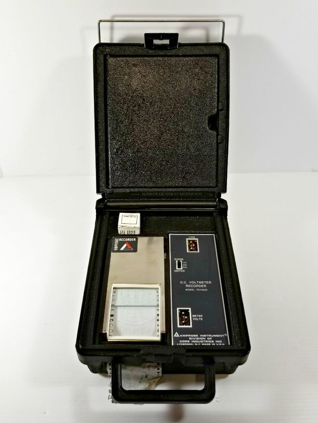 Amprobe Instruments DC Voltmeter Recorder PDV8600 with 830D Recorder Charts
