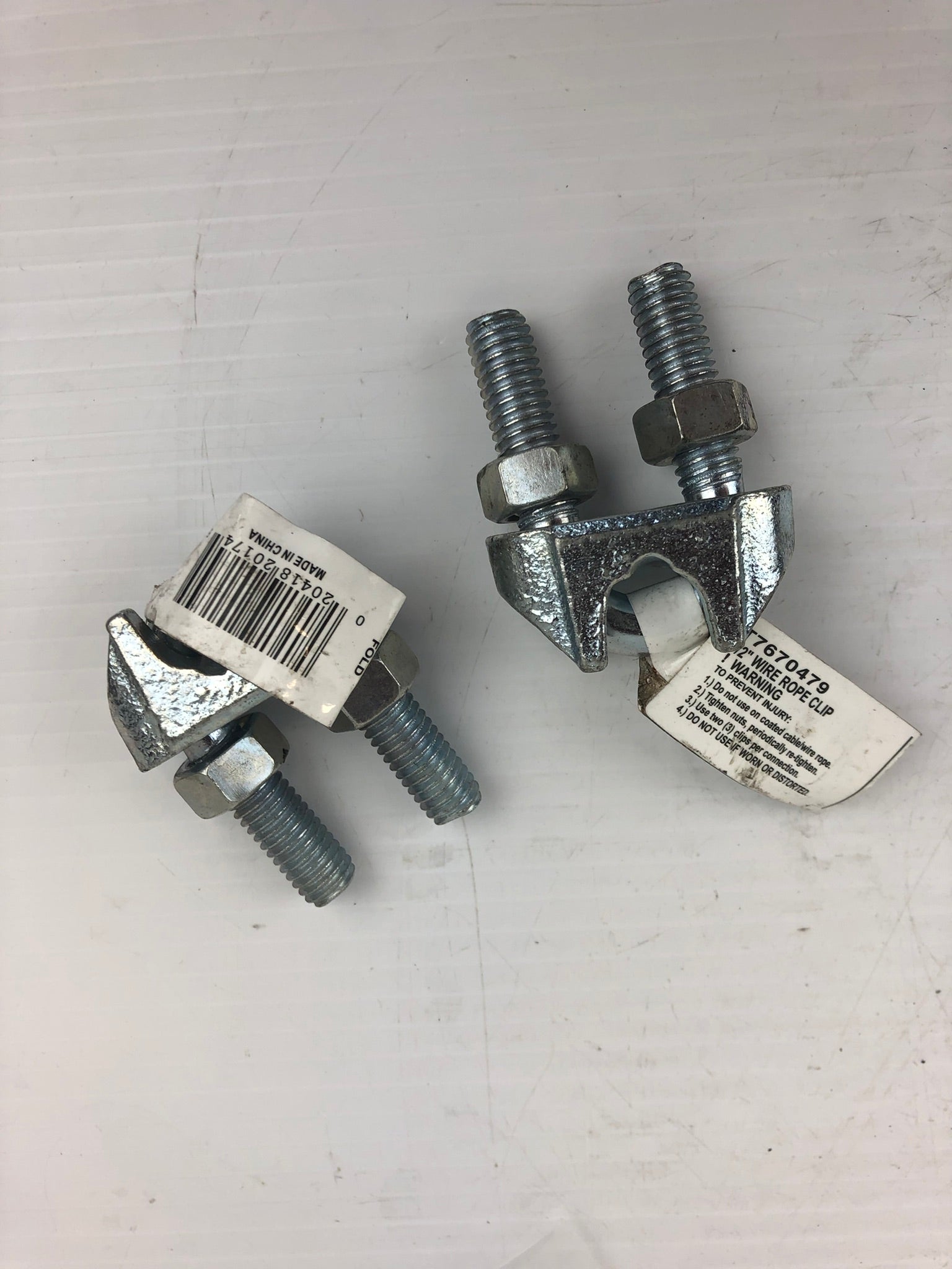 Campbell T7670479 1/2" Wire Rope Clip (Lot of 2)