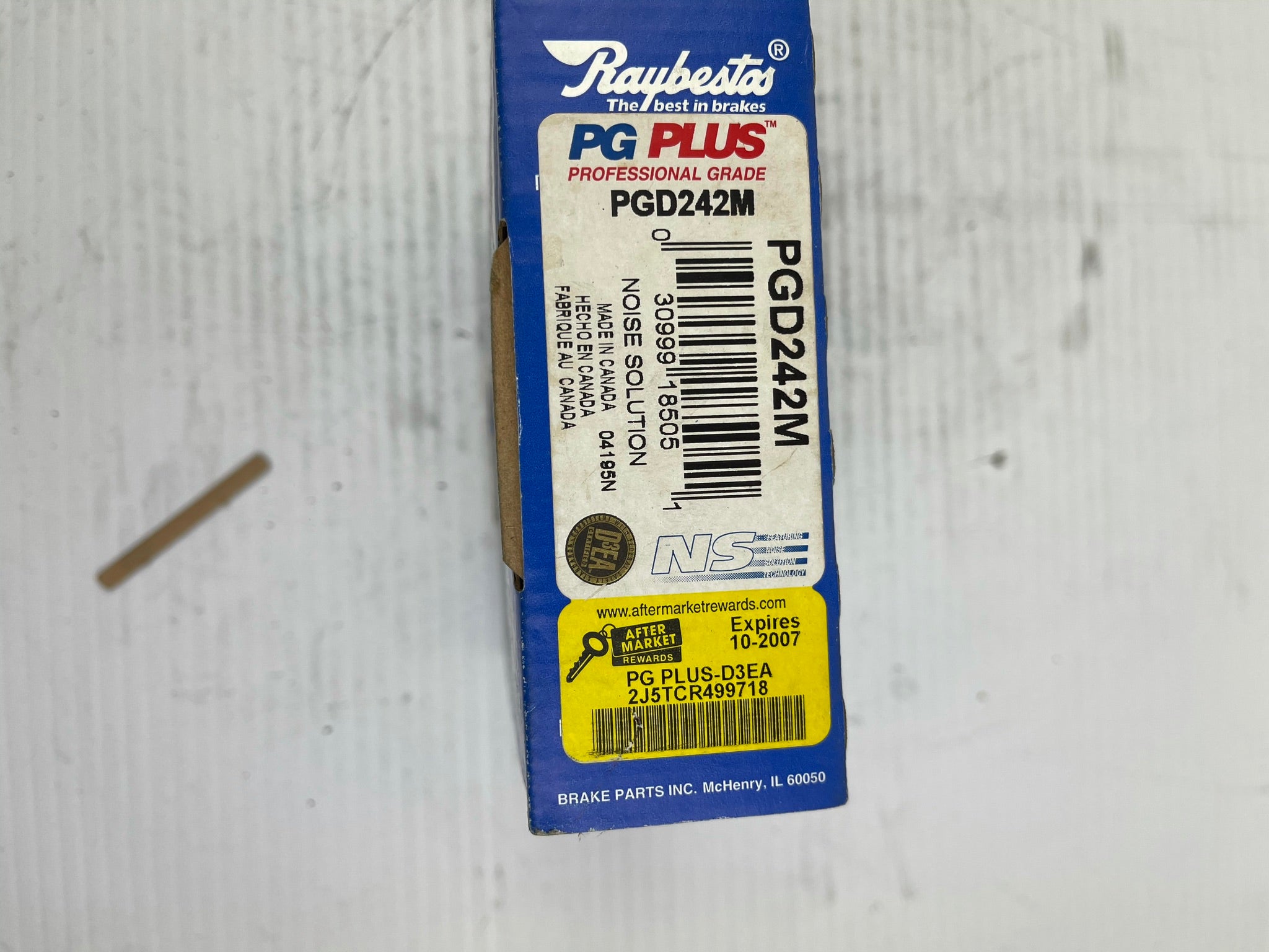 Raybestos Disc Brake Pads PG Plus PGD242M
