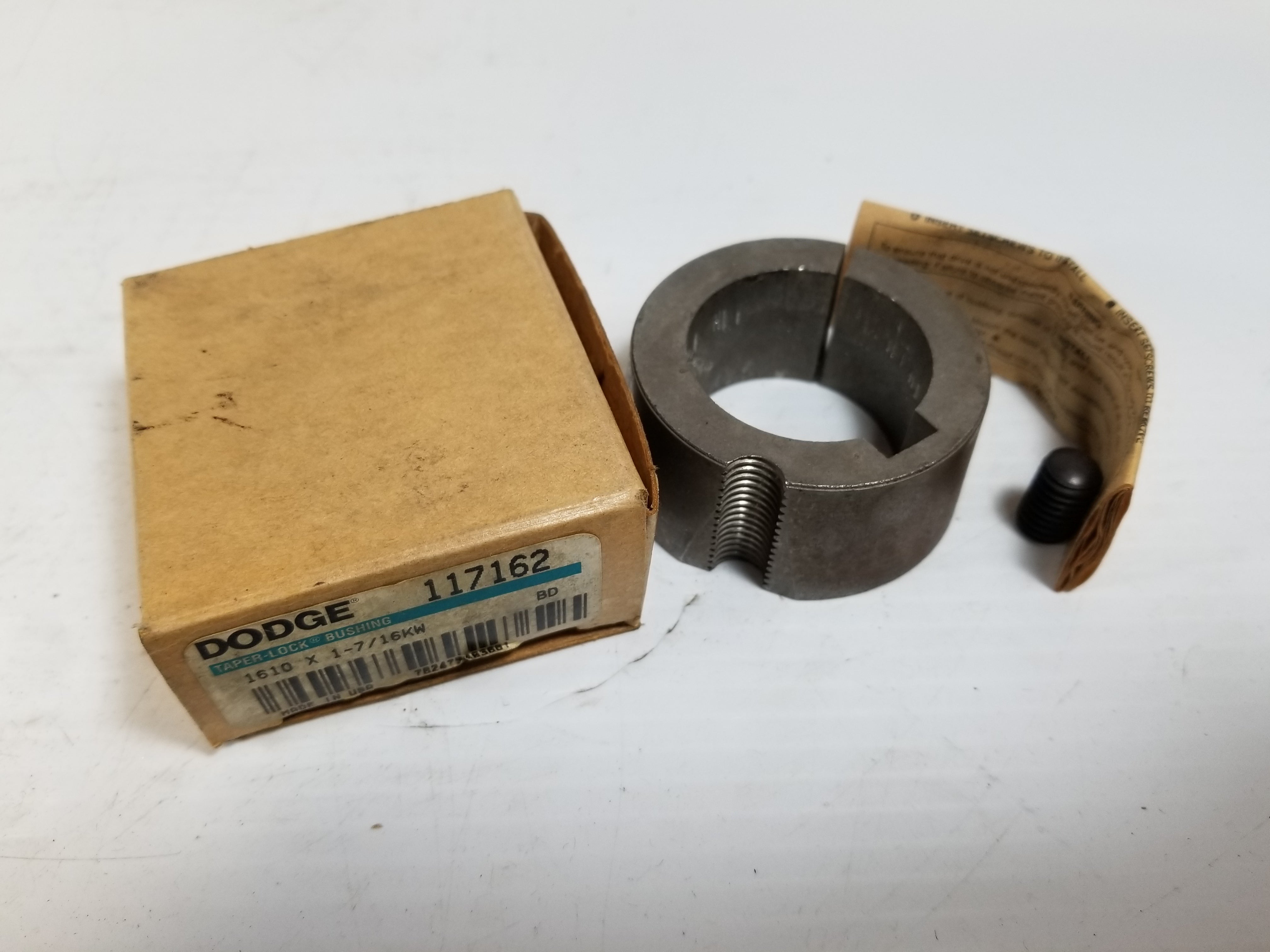 Dodge 117162 1610 X 1-7/16KW BD Taper Lock Bushing 1-7/16"