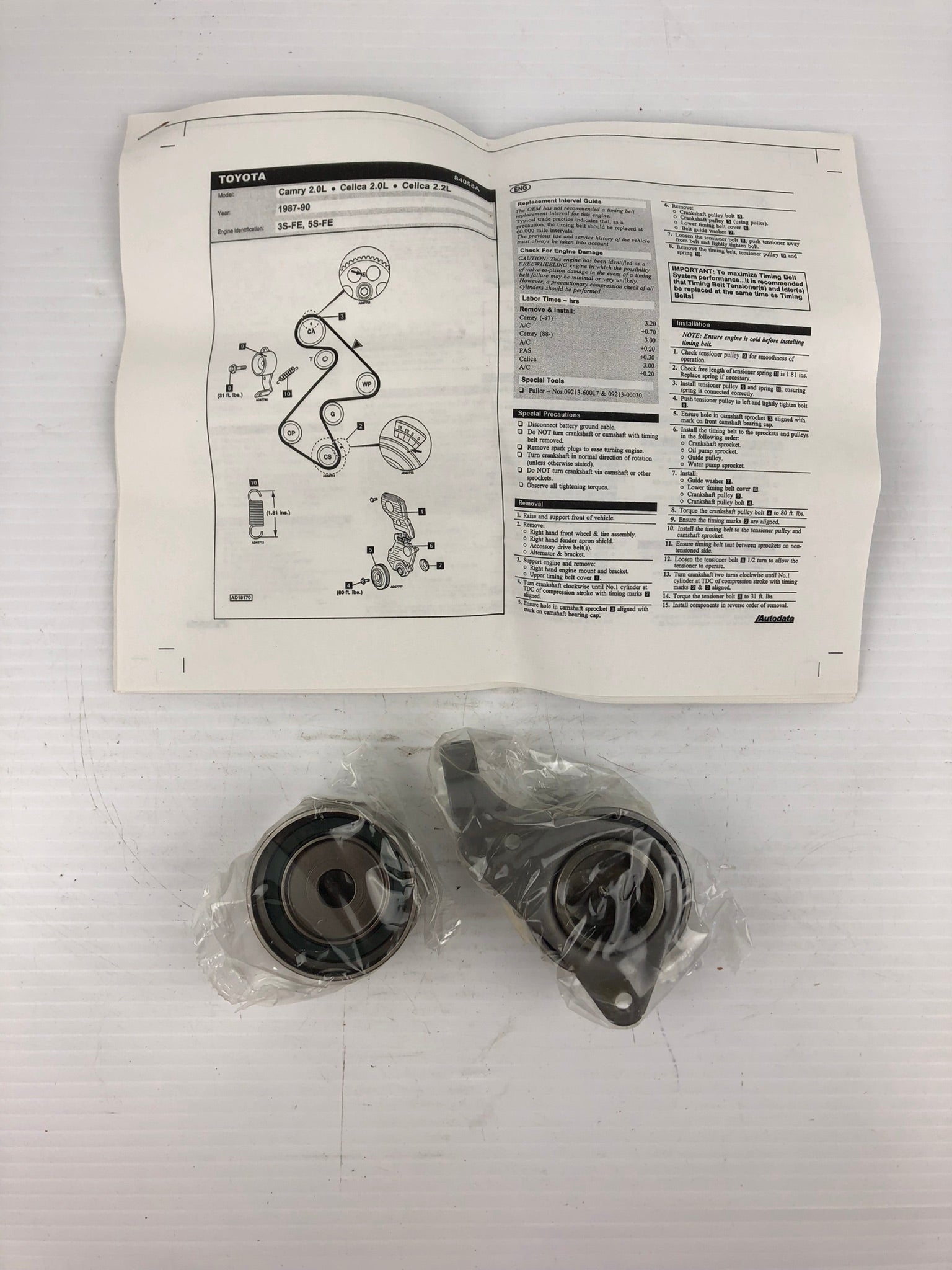 Dayco 84058 Engine Timing Belt Component Kit 85301 85302