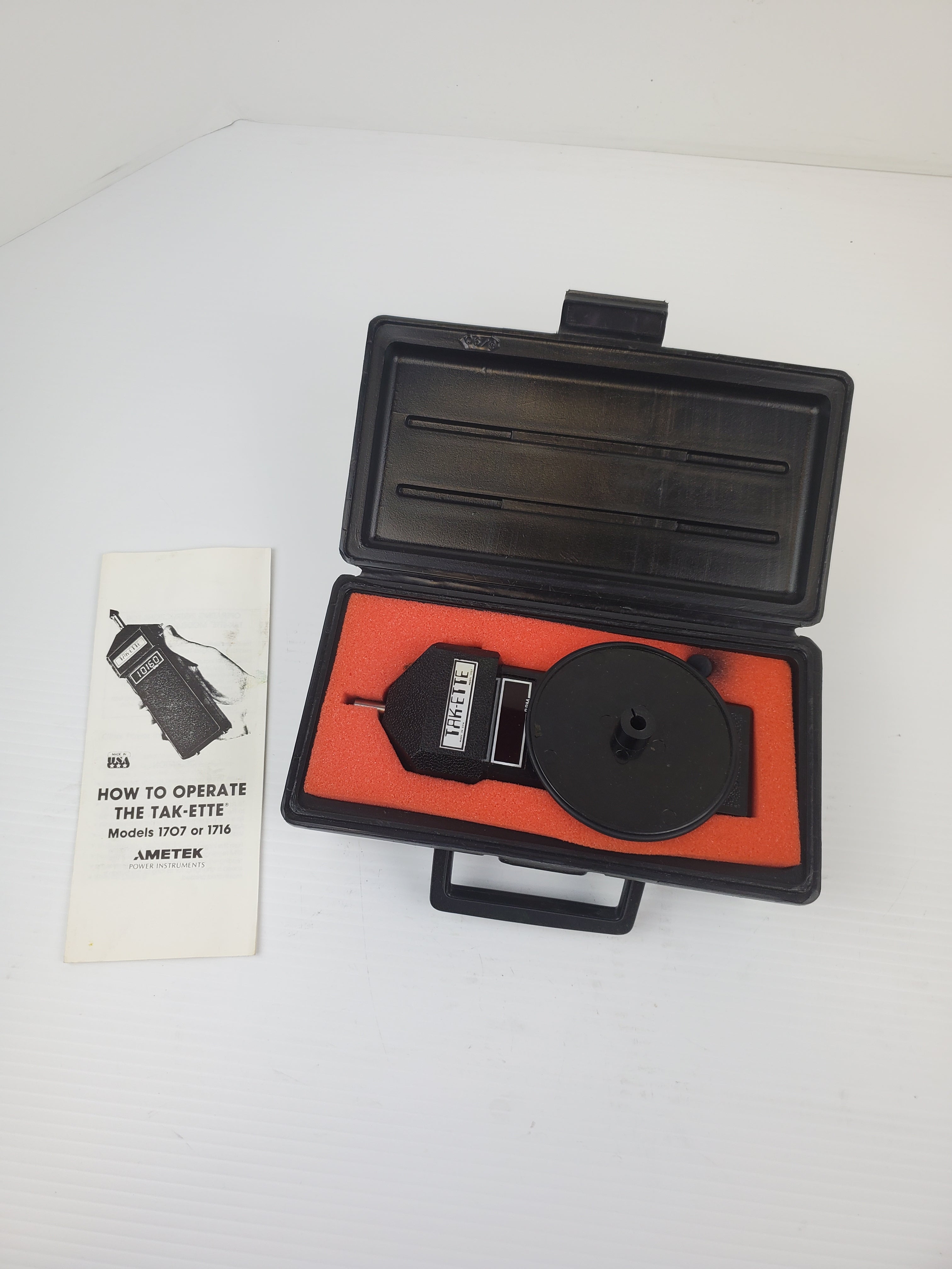 Ametek Tak-Ette Model 1707 Digital Tachometer