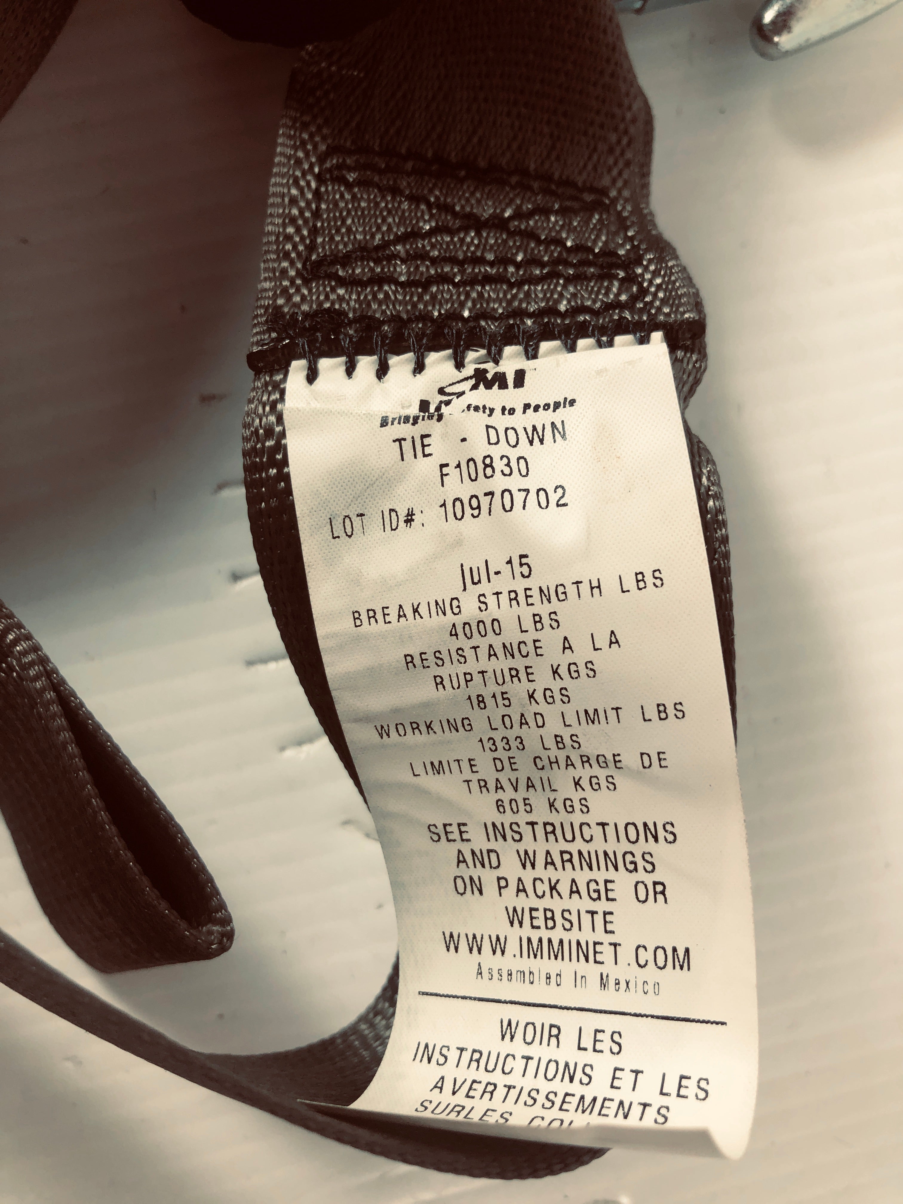 IMMI Boat and Trailer Strap 2" x 15' with Hook F10830