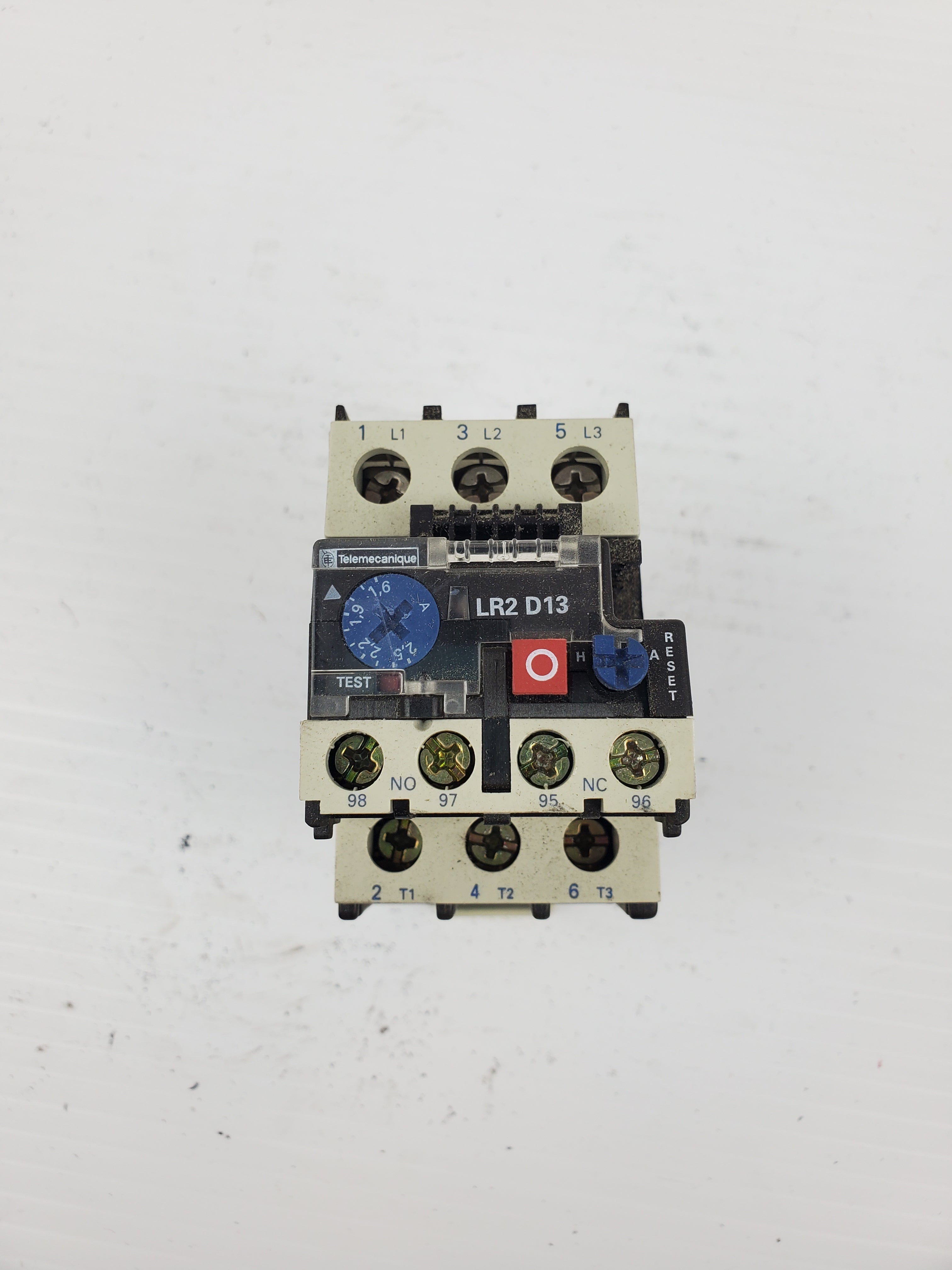 Telemecanique LR2D1308 Terminal Overload Relay With LA7-D1064 Adaptor