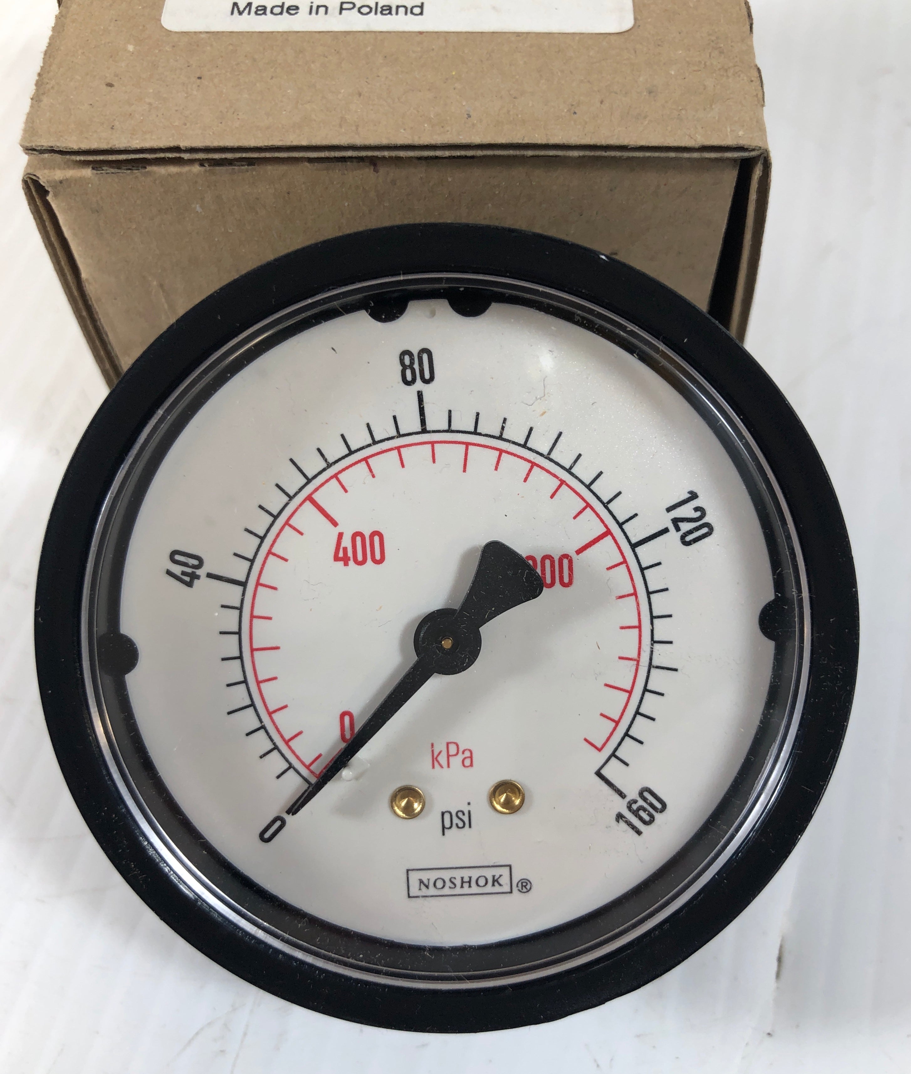 No Shok Pressure Guage 25-110-160 PSI 1/4 NPT