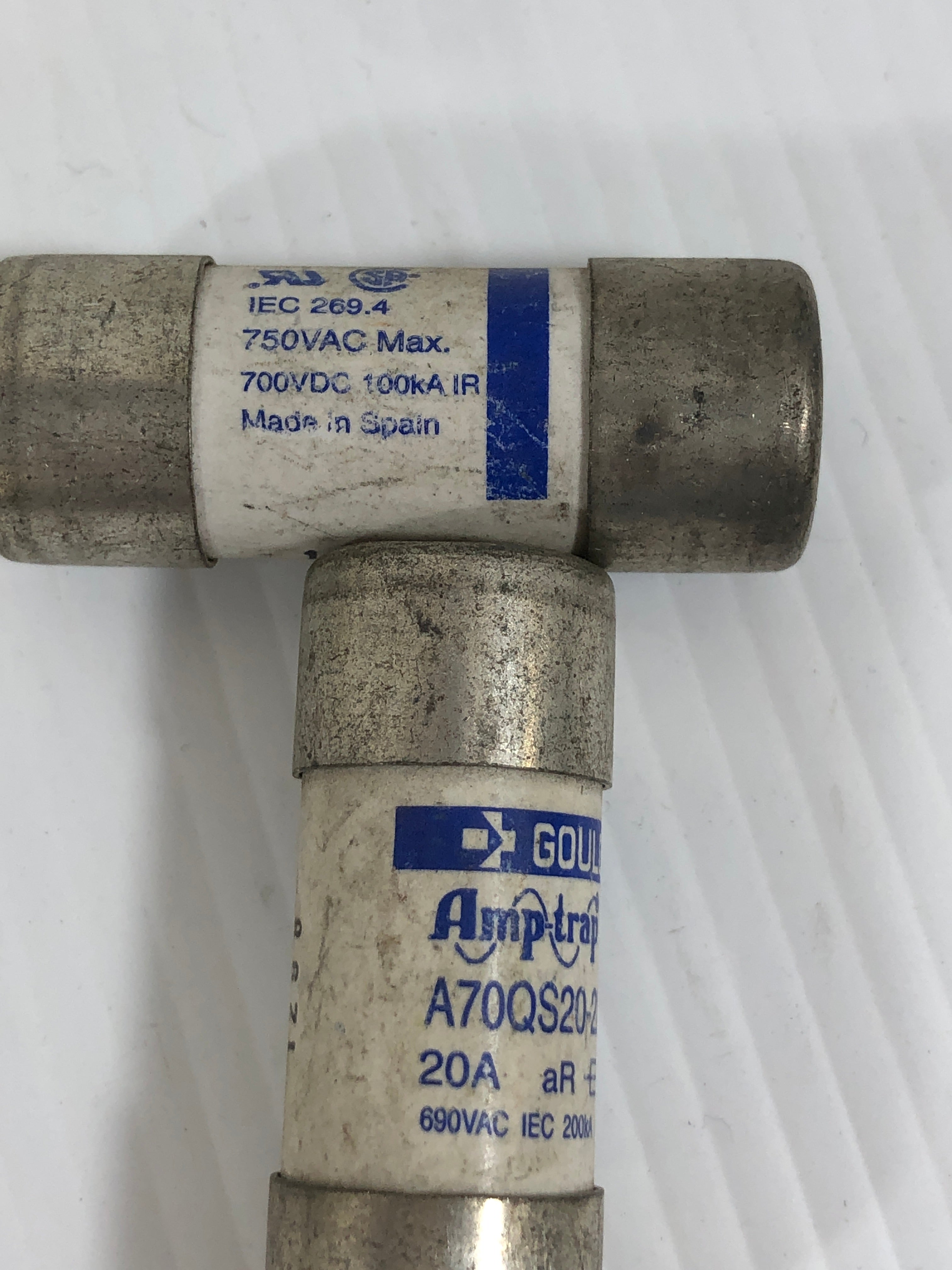 Gould A70QS20-22F Amp-Trap Fuse 20 Amp - Lot of 2