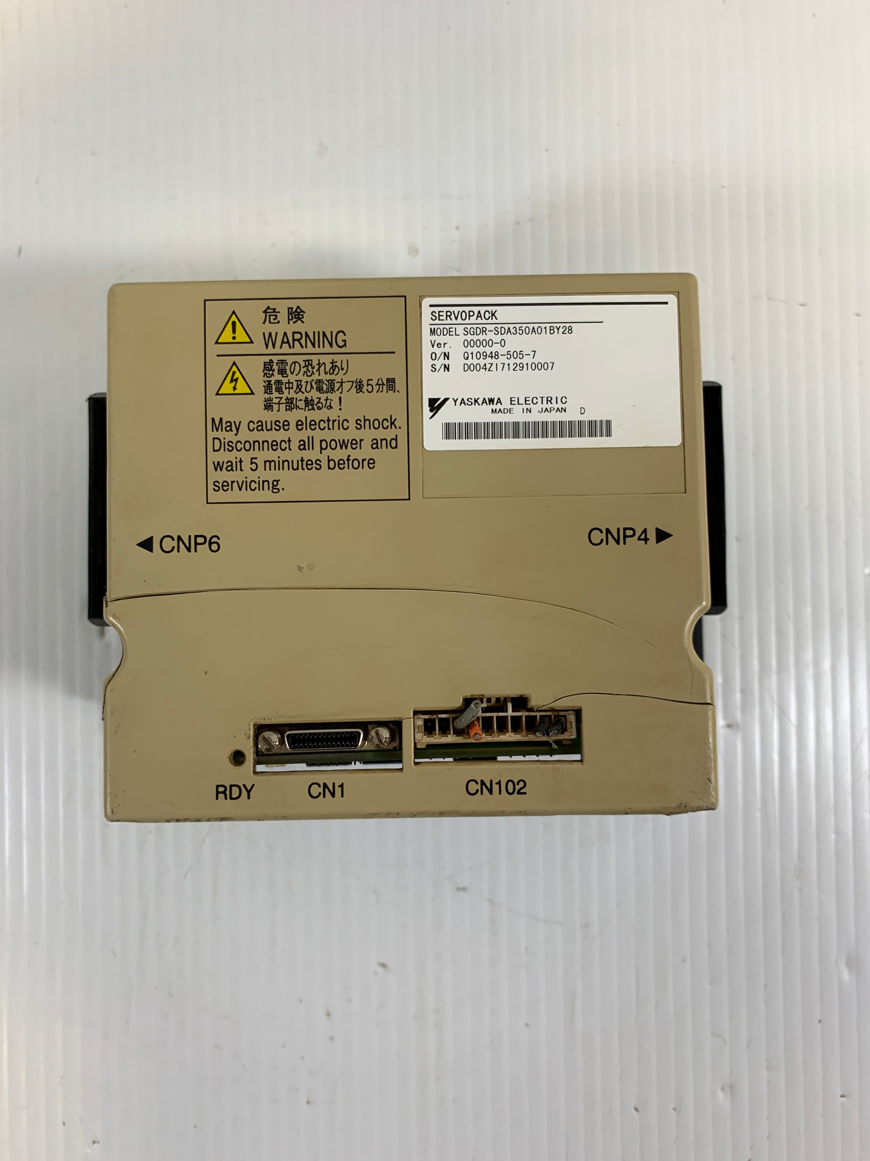 Yaskawa Servopack SGDR-SDA350A01BY28 Drive - Broken Case