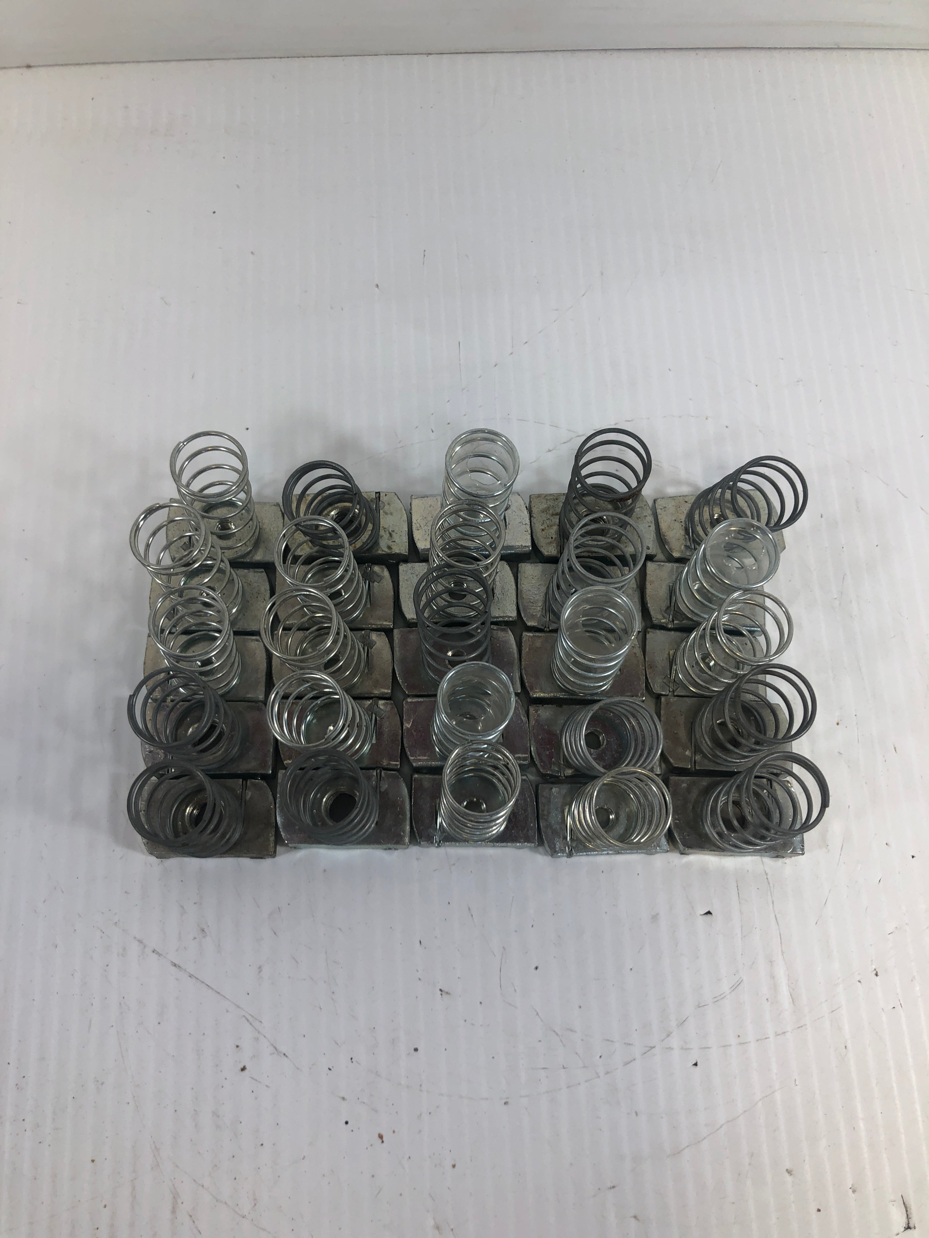 Cooper B-Line N228-ZN-3/8 Steel Plated Spring Nut Lot of 25