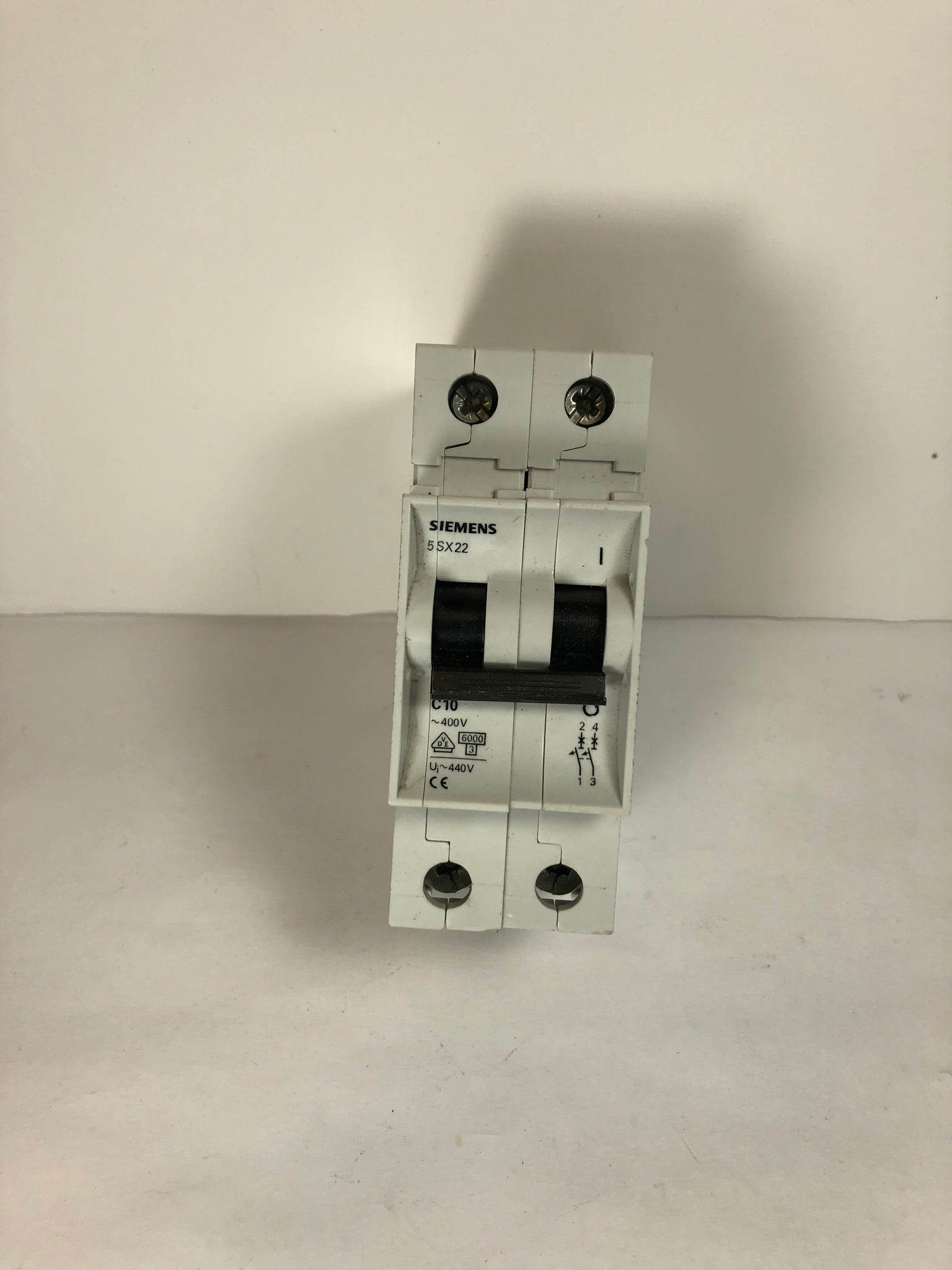 Siemens 5SX22 C10 2 Pole 10 Amp Circuit Breaker