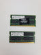 Micron MT16HTF25664HZ-800J1 RAM Memory 2GB 2Rx8.PC2-6400S-666-13-F1 (Lot of 2)