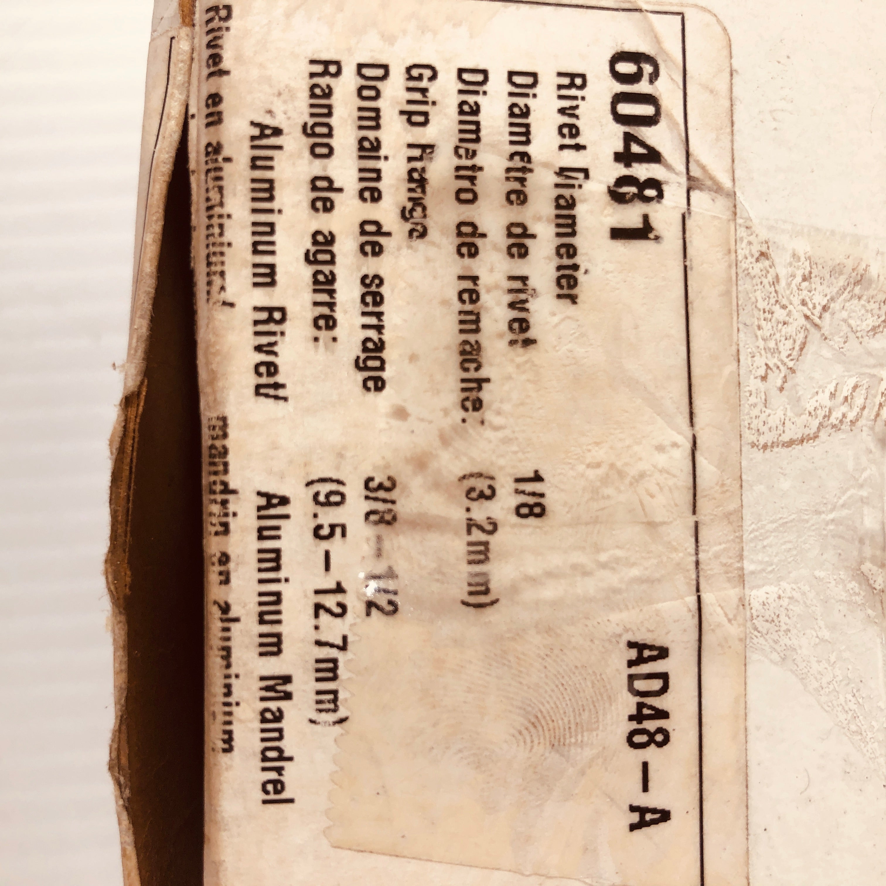 Pop Blind Rivets 60481 300 Rivets