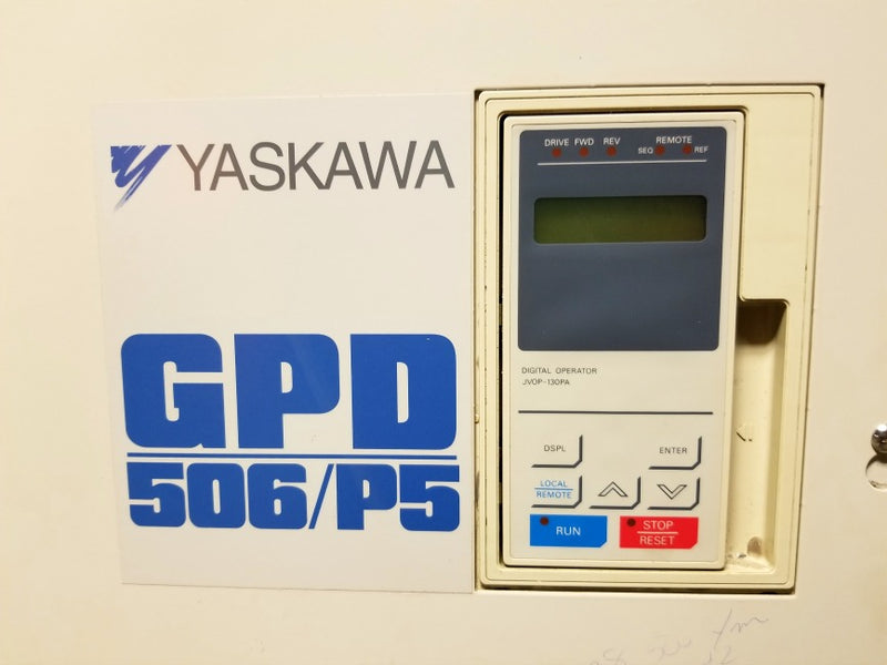 Yaskawa GPD 506/P5 CIMR-P5M4037 Variable Drive Magnetek 3 Phase 380-460V Input