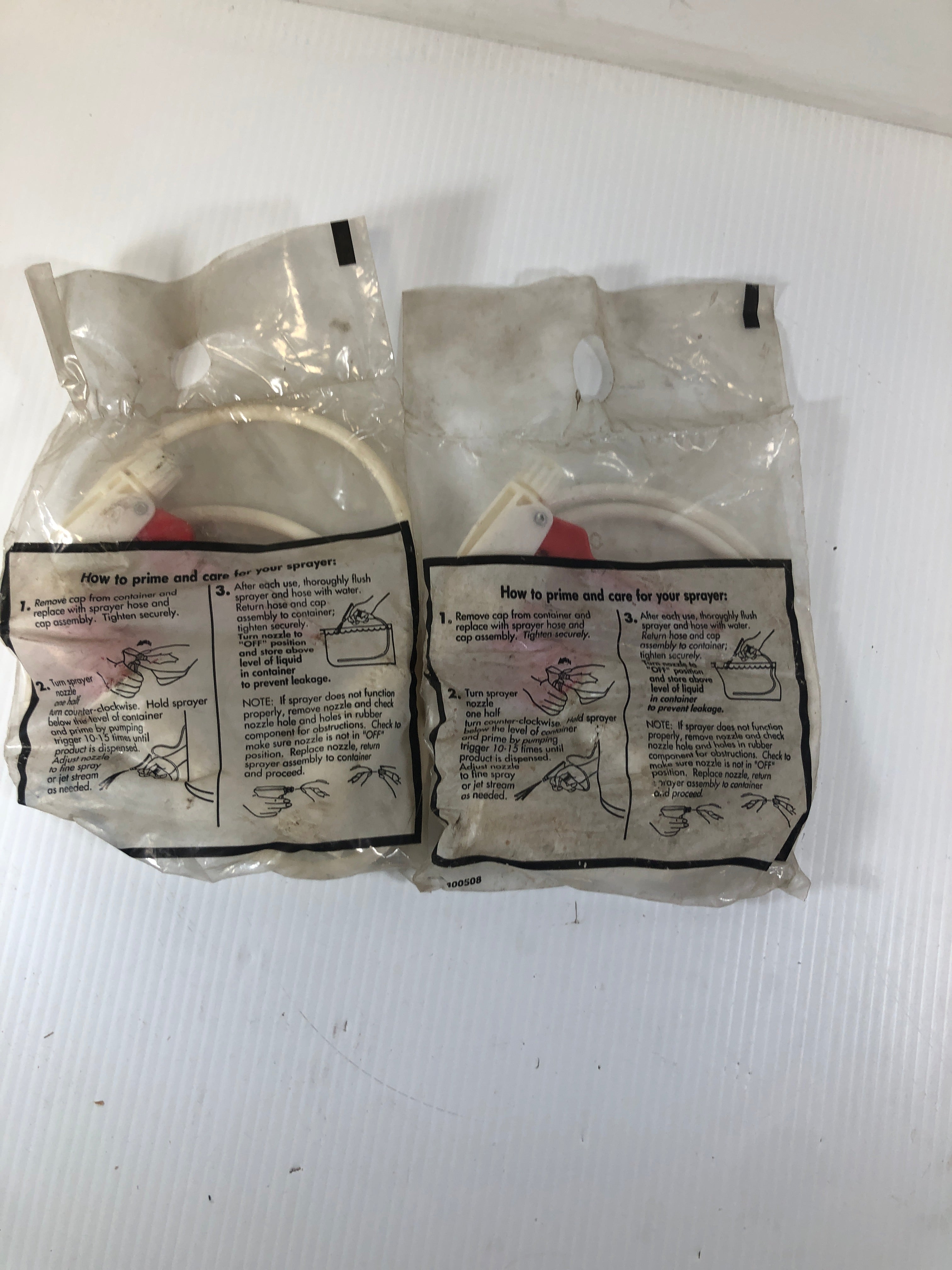 Spray Nozzle and Hose Lot of 2