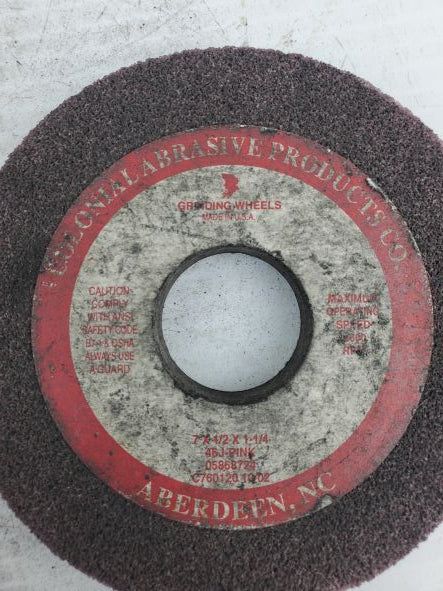 Colonial Abrasive Prod 46J-PINK Grinding Wheel 4-5/8" x 1/2" x 1-1/4" 05868724