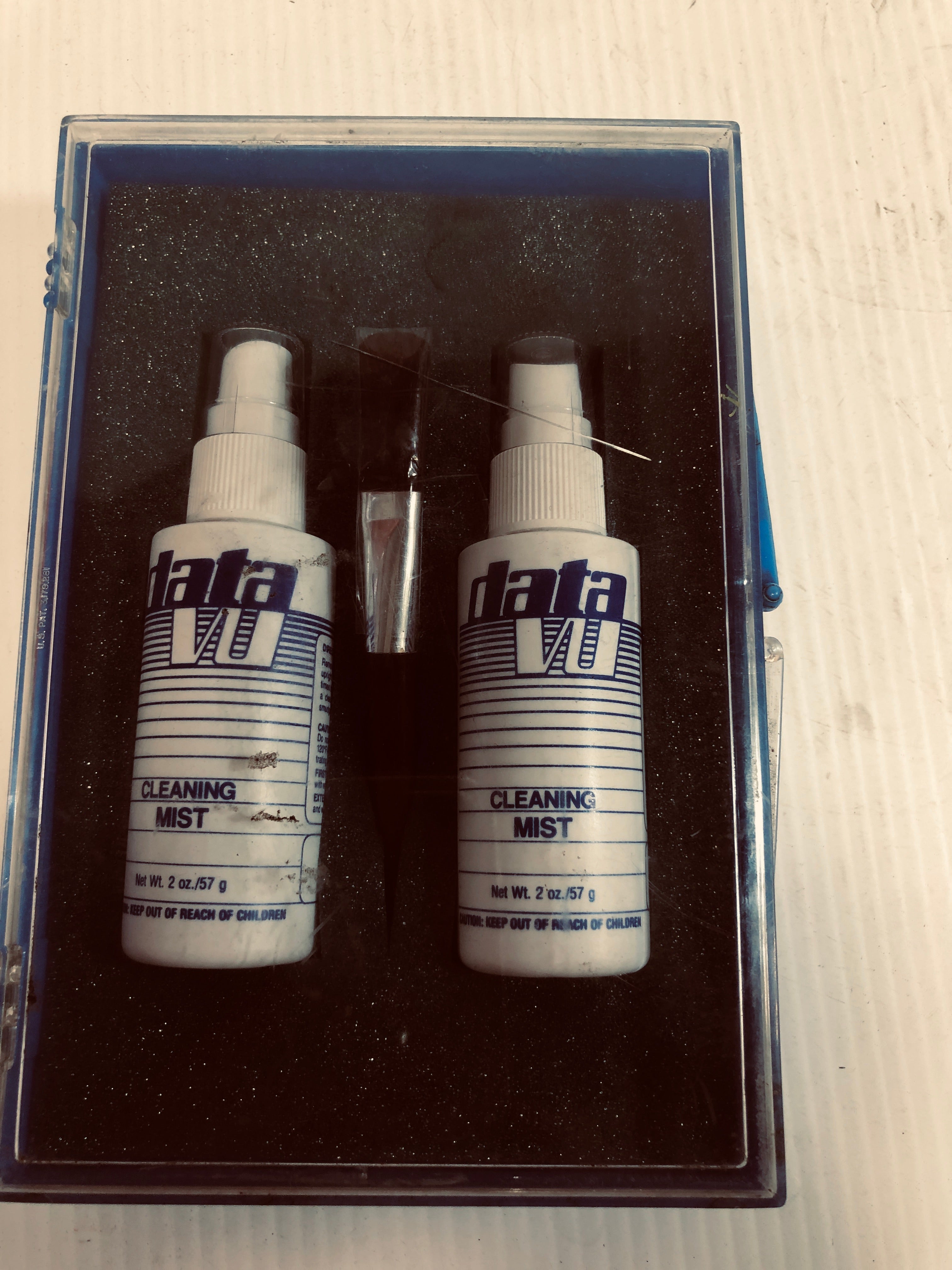 Data Vu Cleaning Mist Kit Two 2 Ounce Bottles & Brush CRT Optical Micrographic