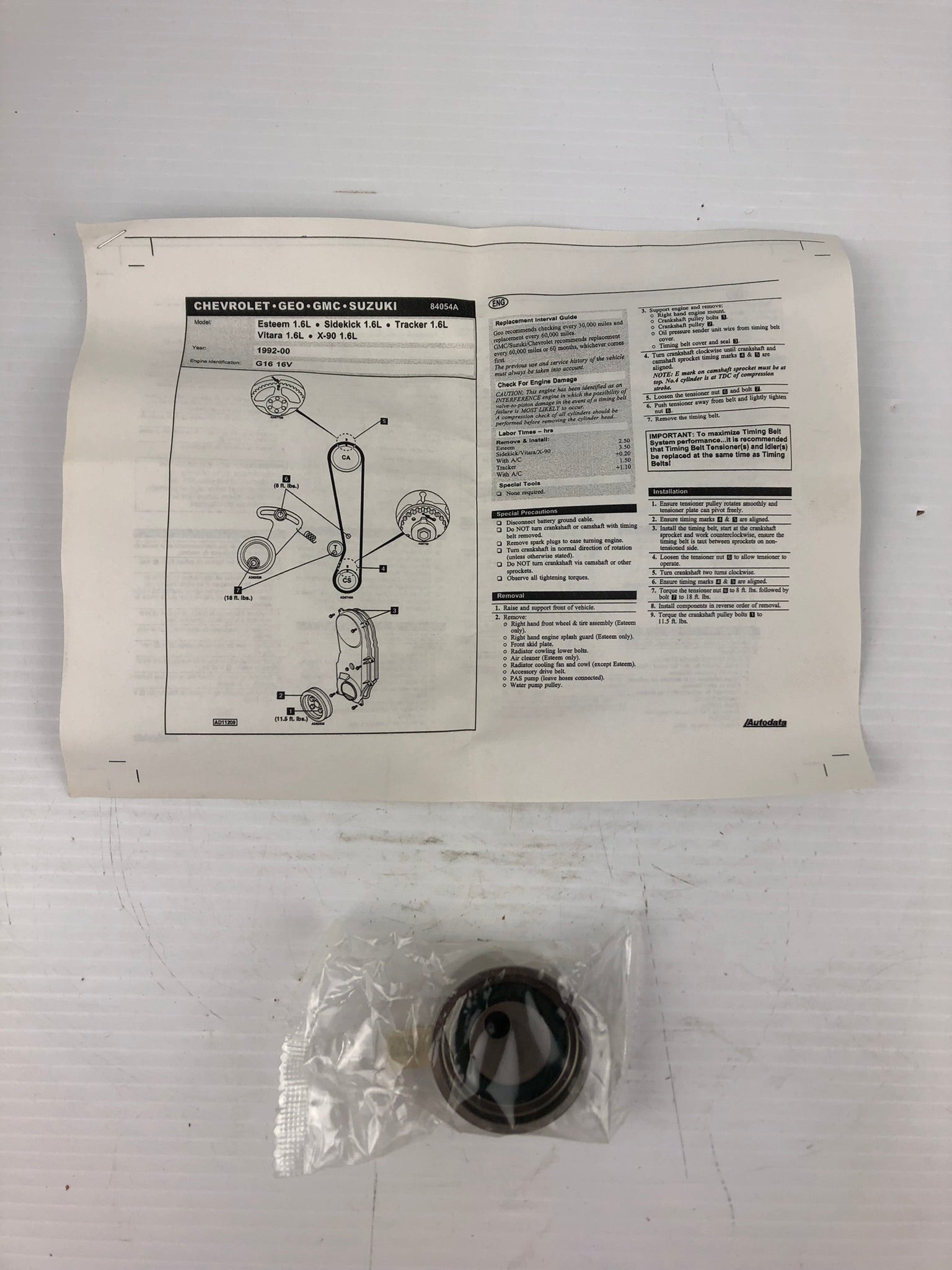 Dayco 84054 Engine Timing Belt Component Kit 85282