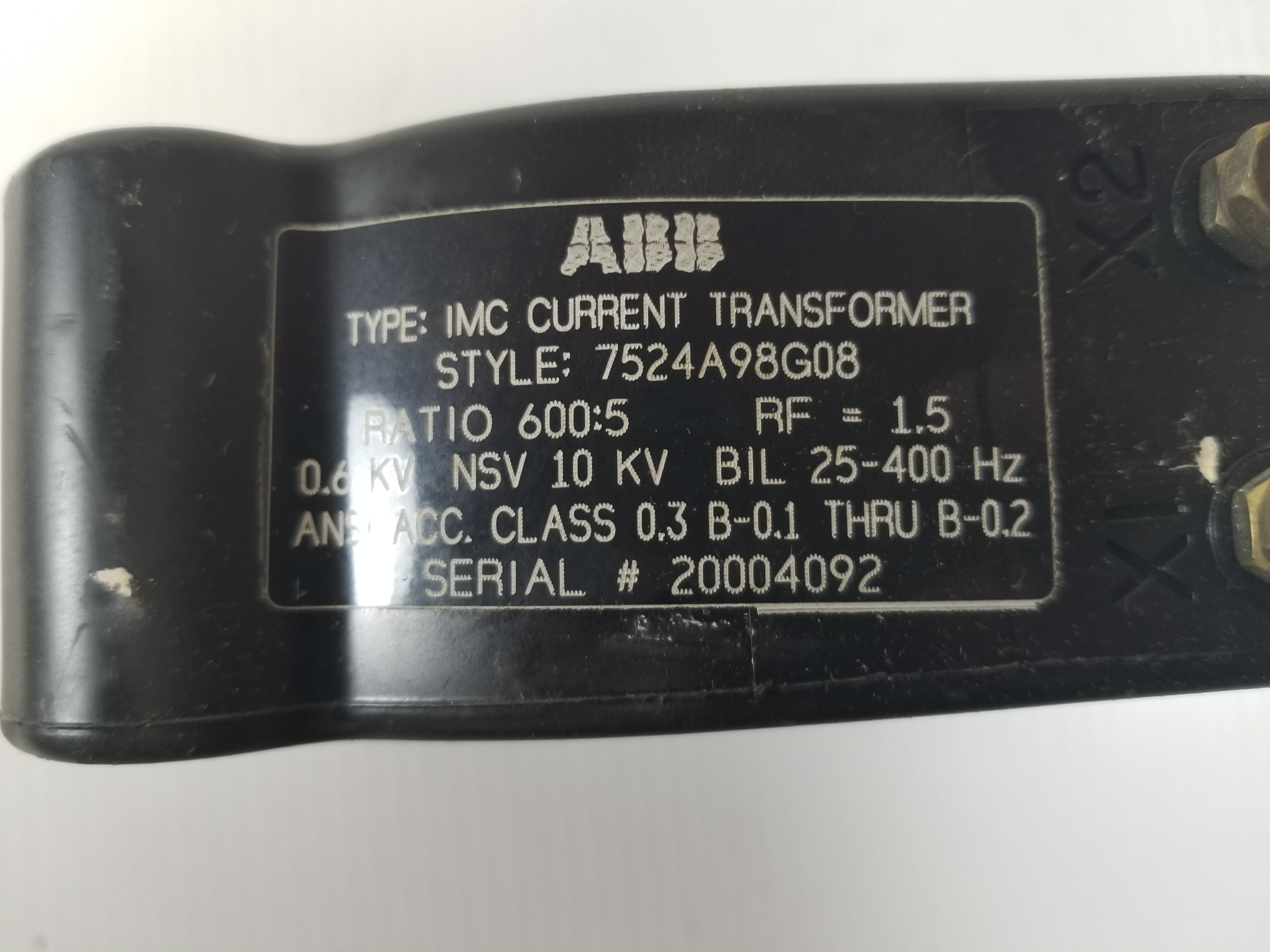 ABB 7524A98G08 0.6kV Current Transformer