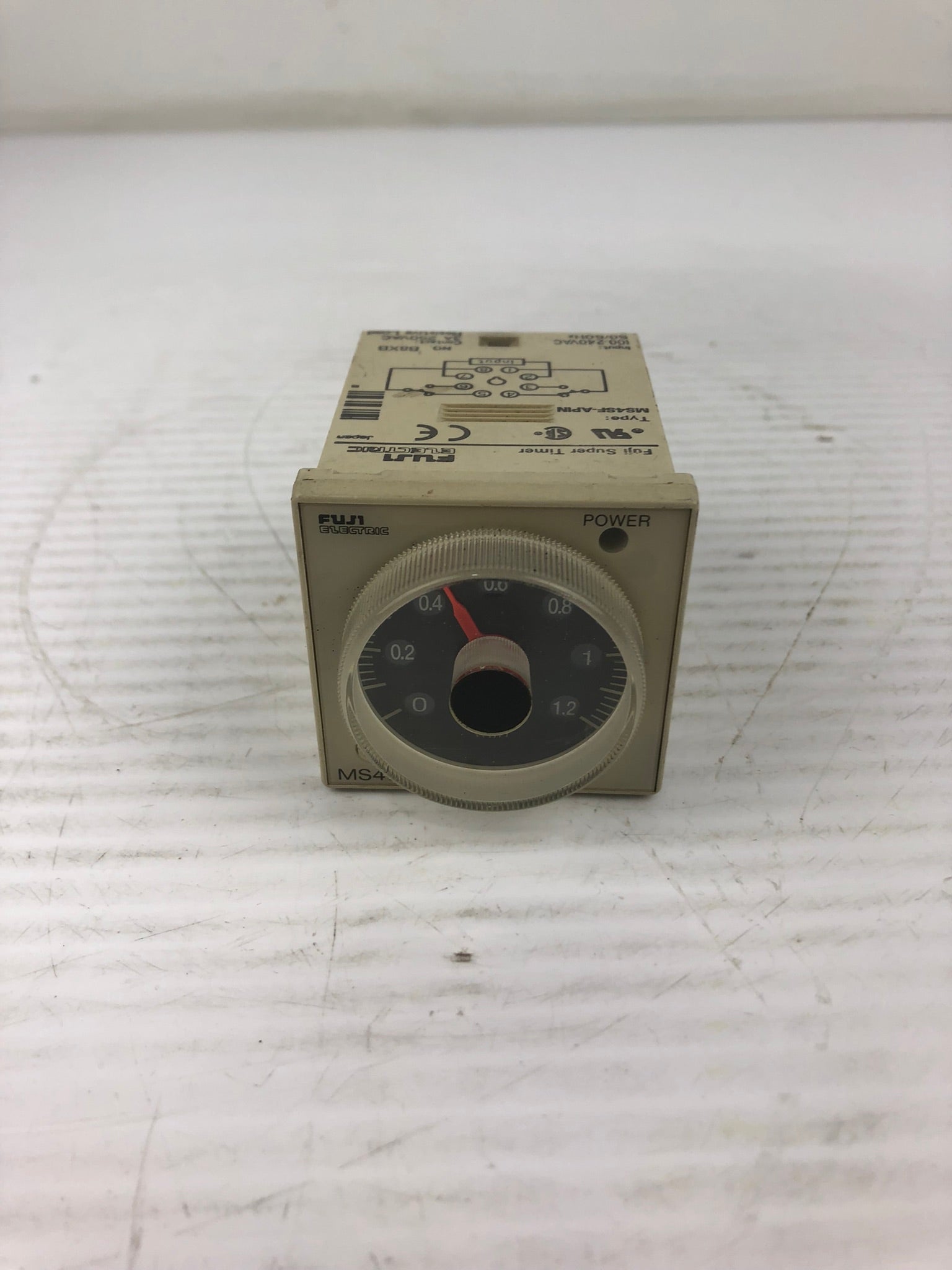 Fuji Electric MS4SF-APIN Super Timer 0-1.2 MIN 100-240 VAC 50/60 Hz