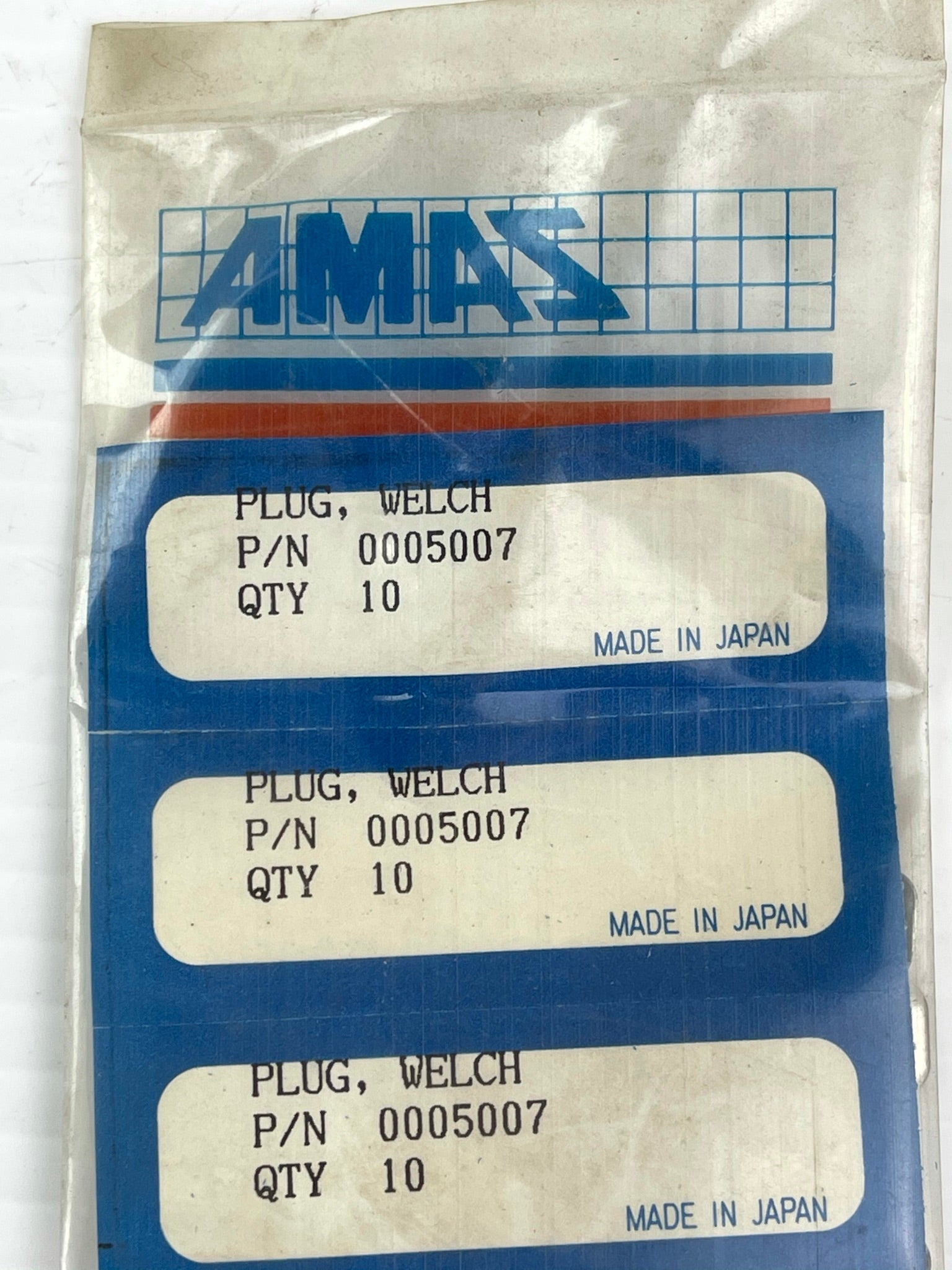 Zama Welch Plug 0005007 - Package of 10