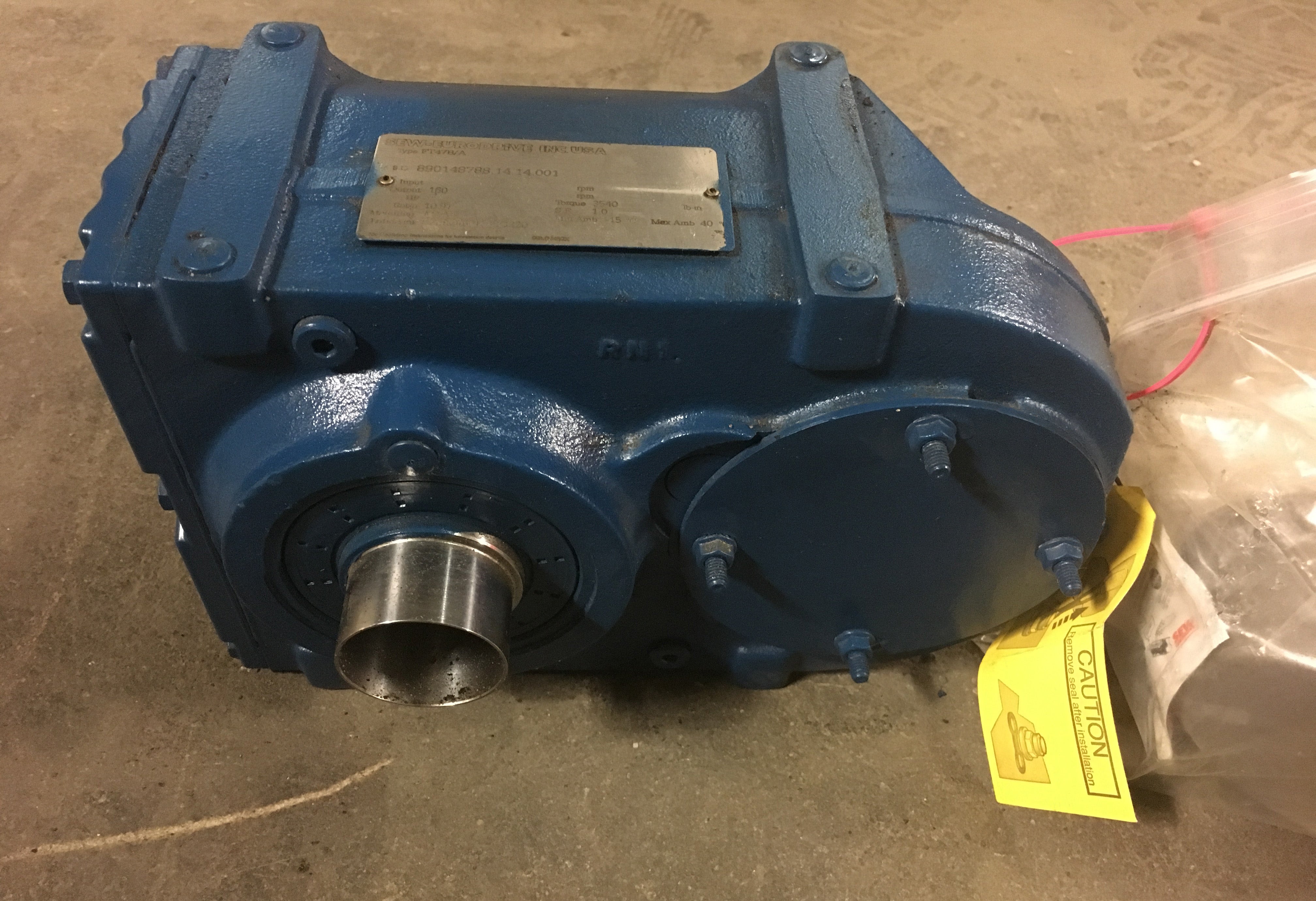 Sew Eurodrive 890148788.14.14.001 Gear Motor Type FT47B/A