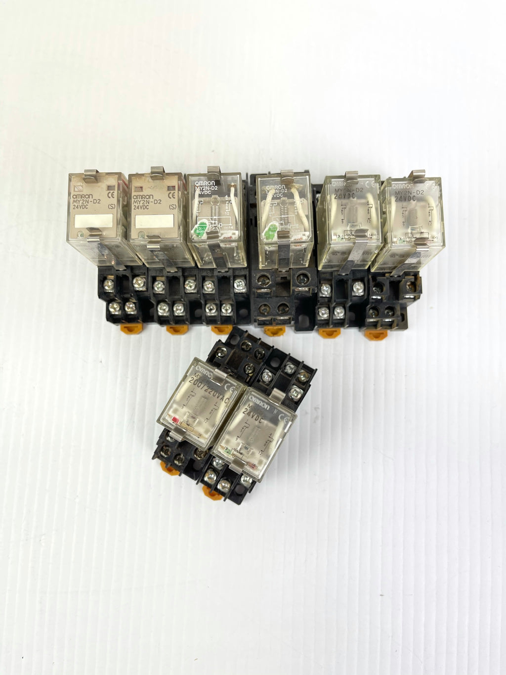 Omron Relay MY2N-D2 24VDC with Base Lot of 8