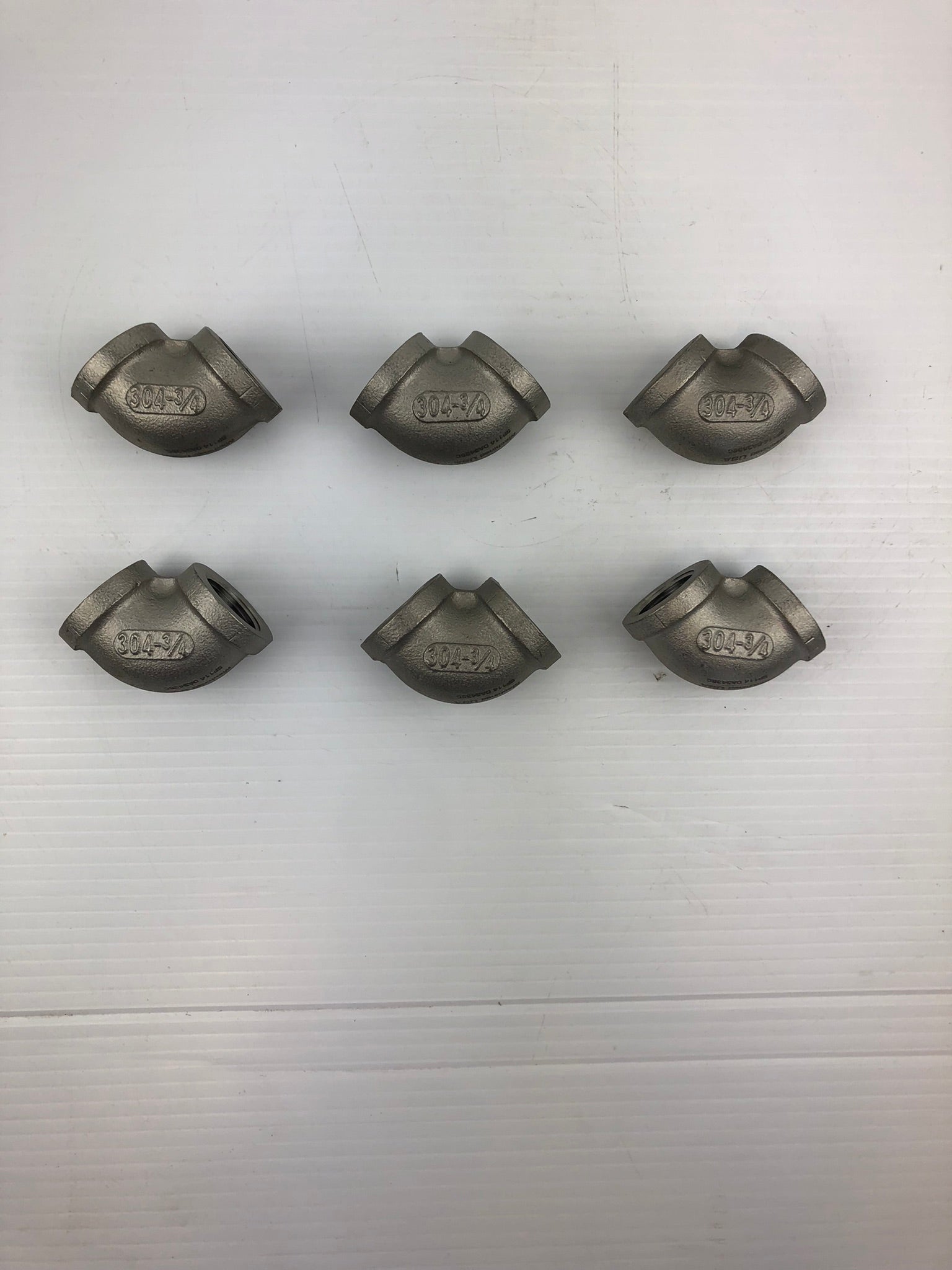 Metal Elbow Fittings 304-3-4-ASP150 304 3/4 ASP150 (Lot of 6)