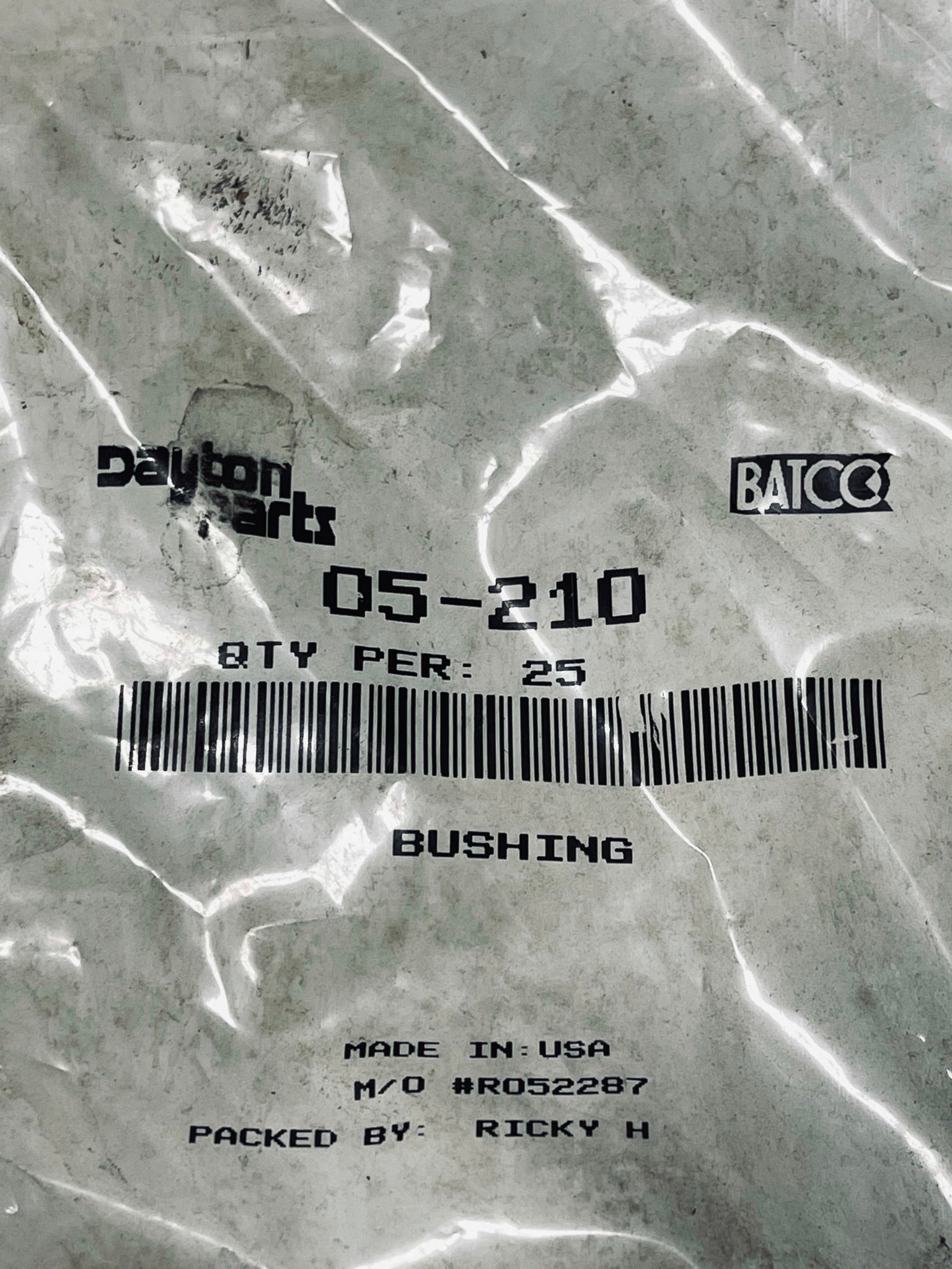 Dayton Parts 05-210 Bushing Package of 25